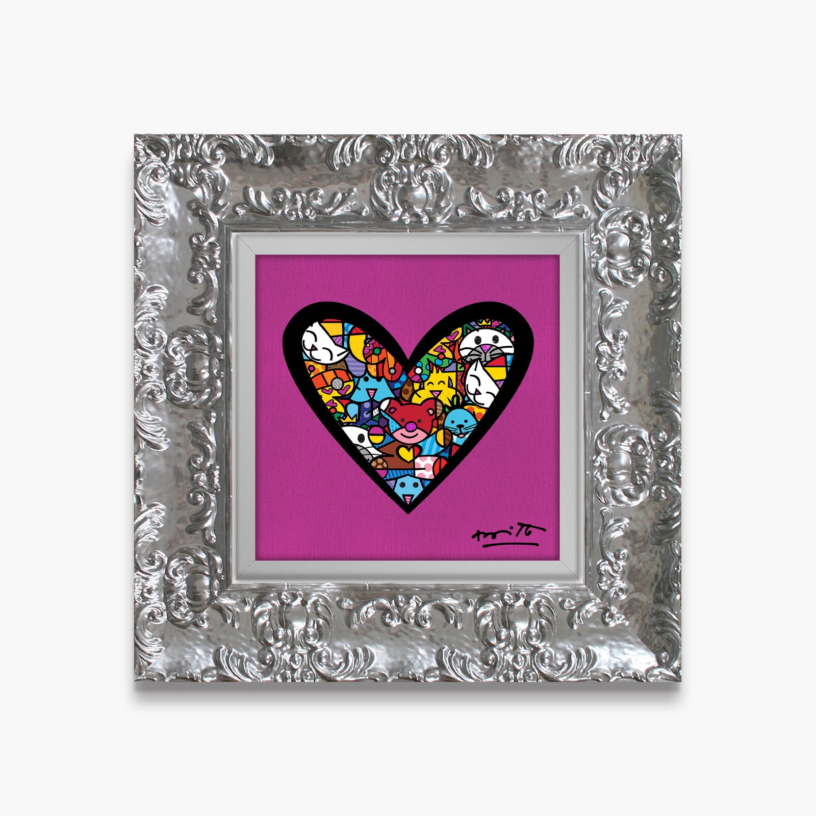 I Love Animals (Metallic Magenta) - Limited Edition Print