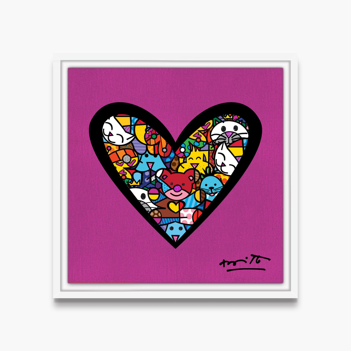 I Love Animals (Metallic Magenta) - Limited Edition Print