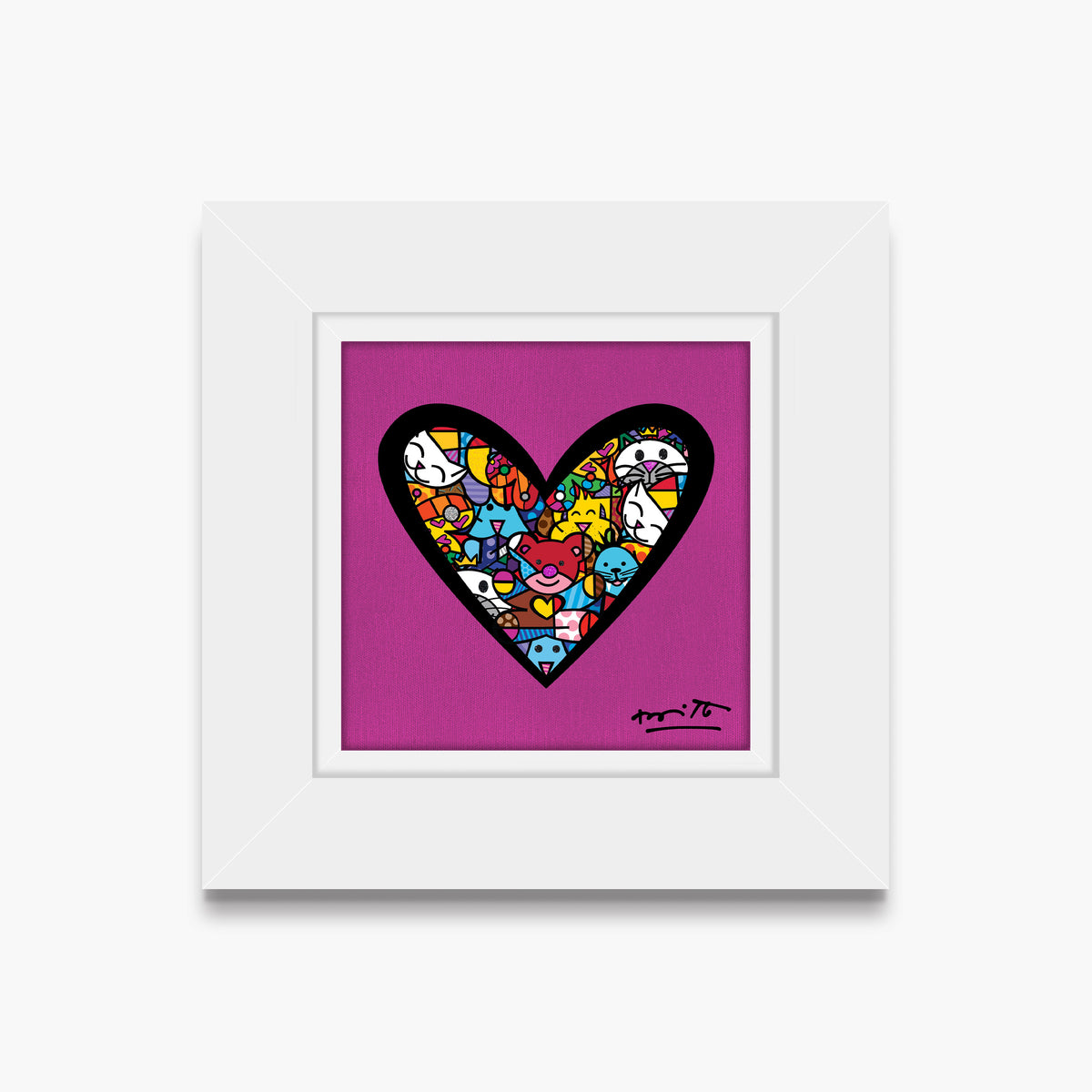 I Love Animals (Metallic Magenta) - Limited Edition Print