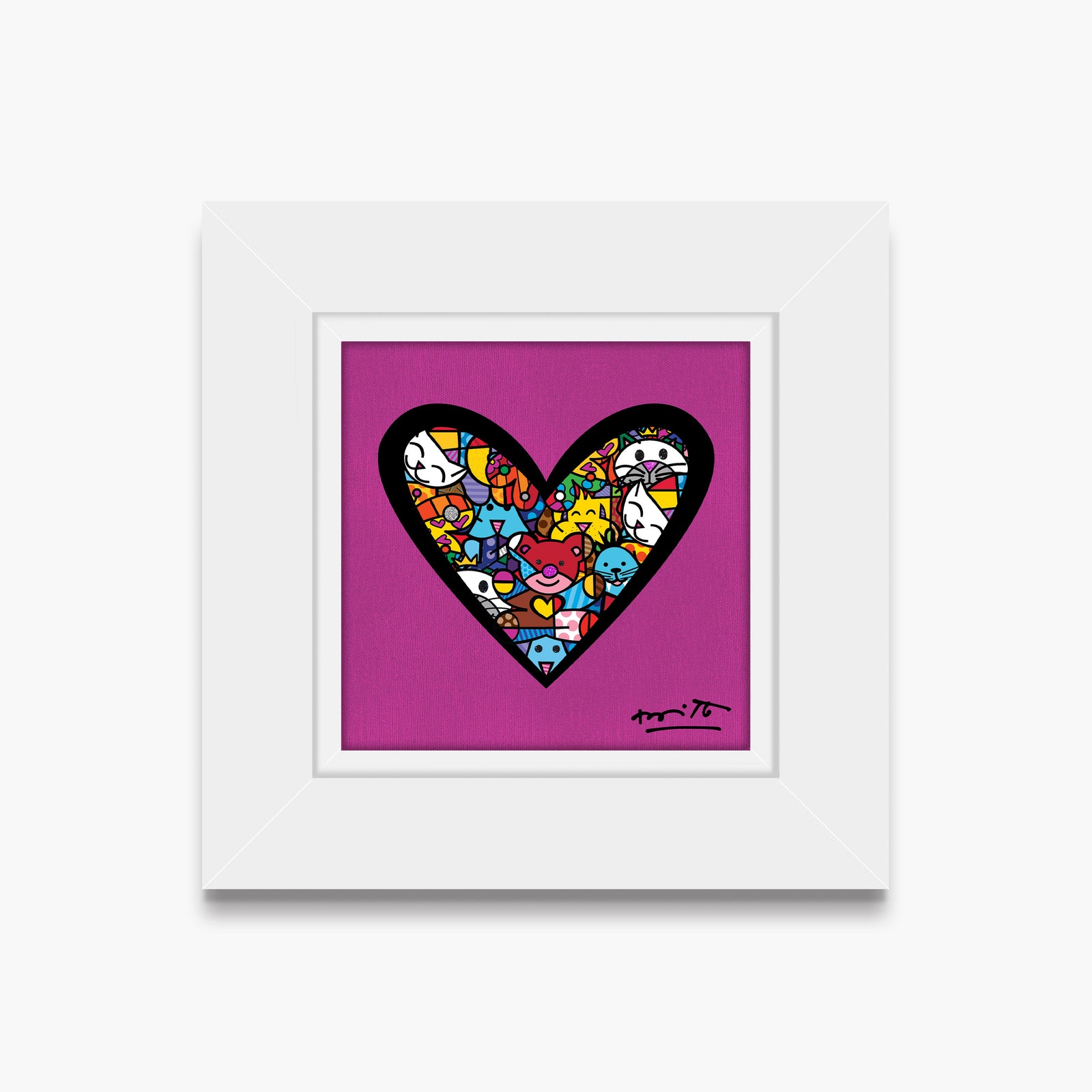 I Love Animals (Metallic Magenta) - Limited Edition Print