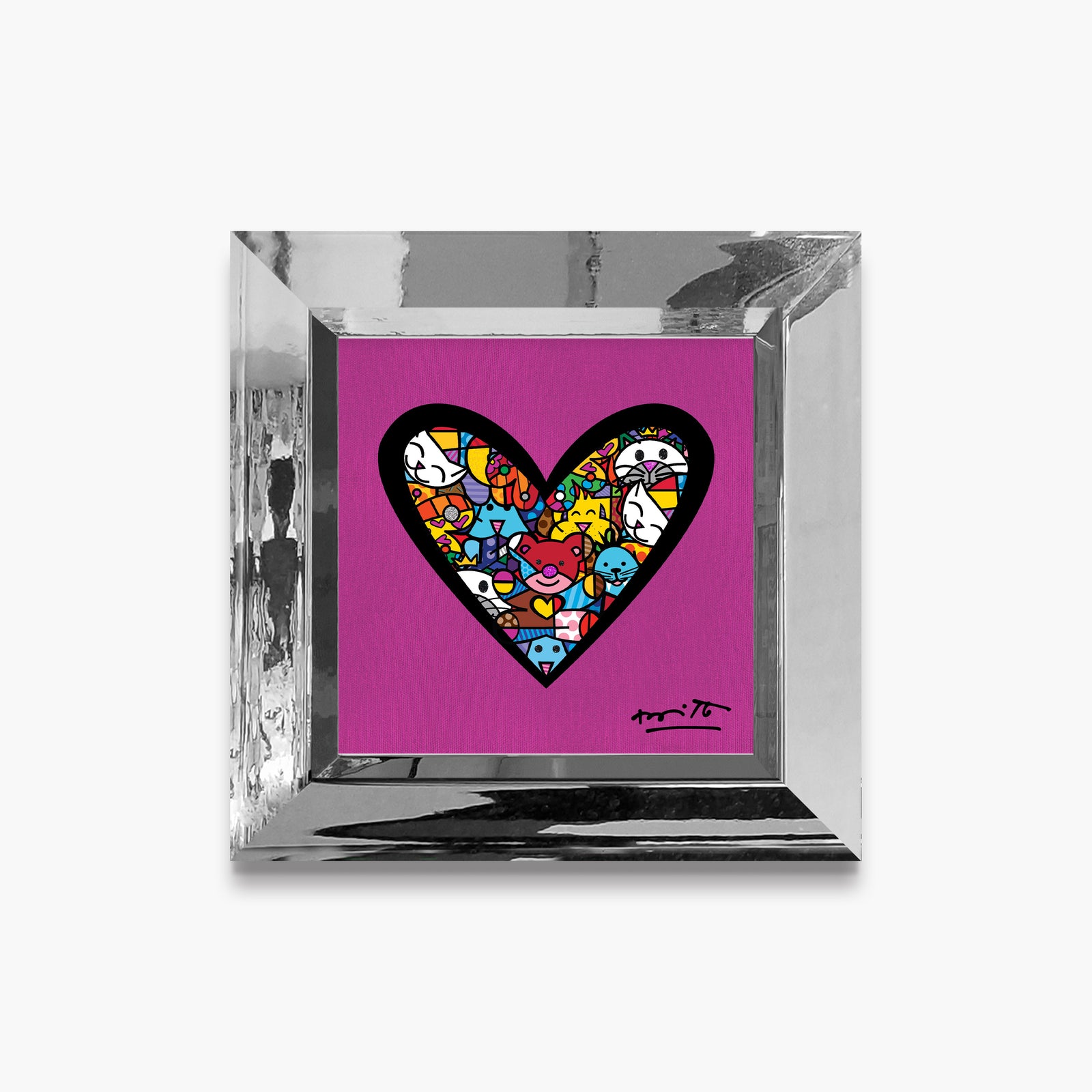 I Love Animals (Metallic Magenta) - Limited Edition Print