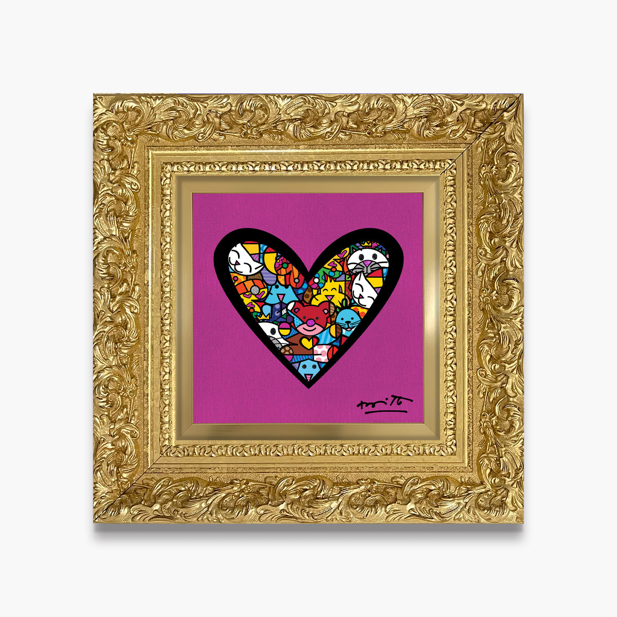 I Love Animals (Metallic Magenta) - Limited Edition Print