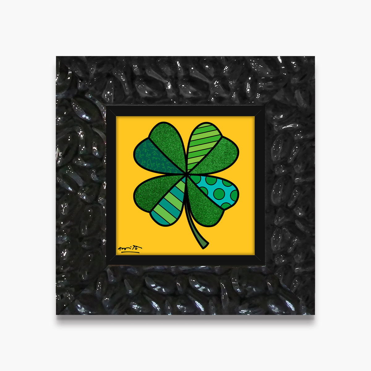modern pop art lucky you limited edition print  vibrant home decor