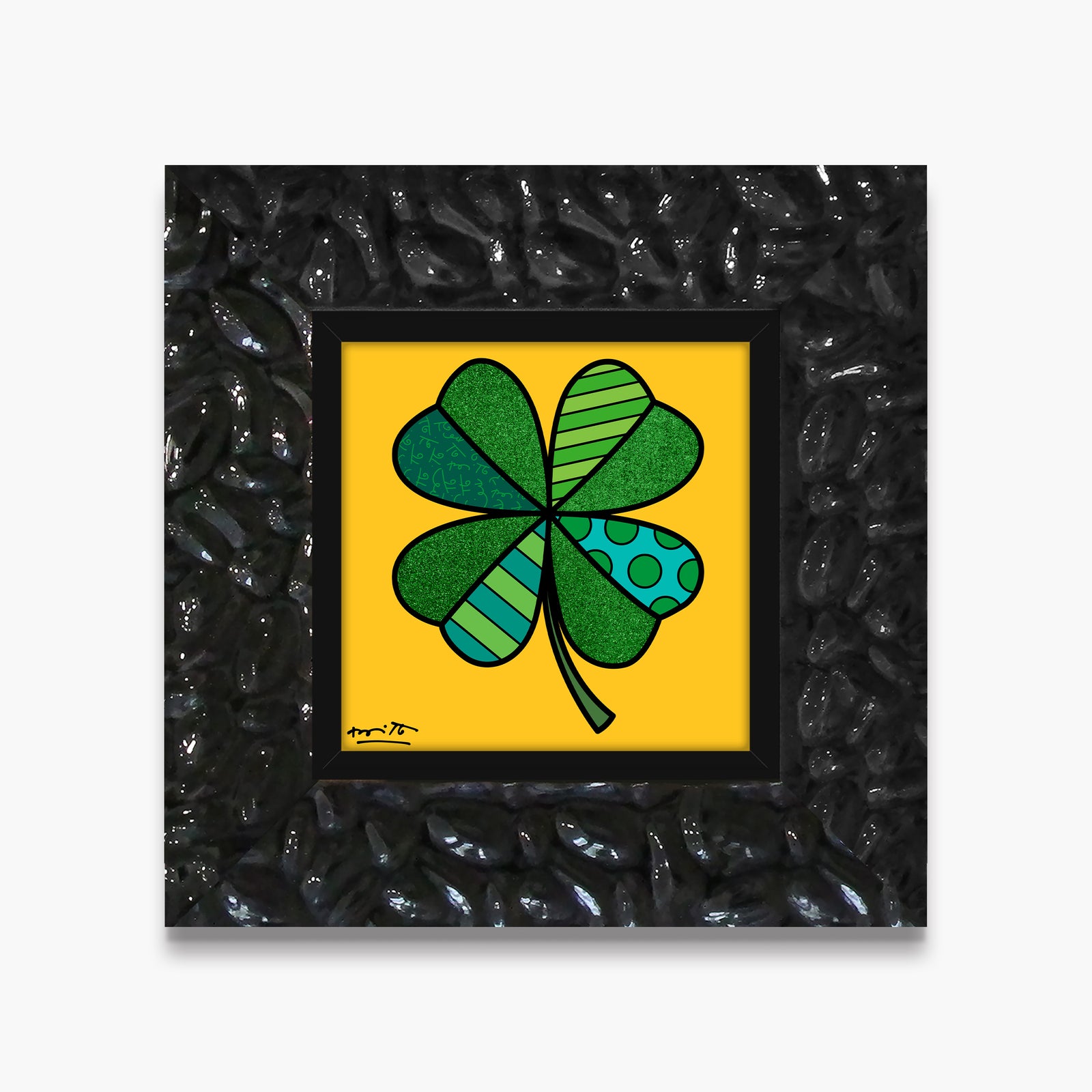 modern pop art lucky you limited edition print  vibrant home decor