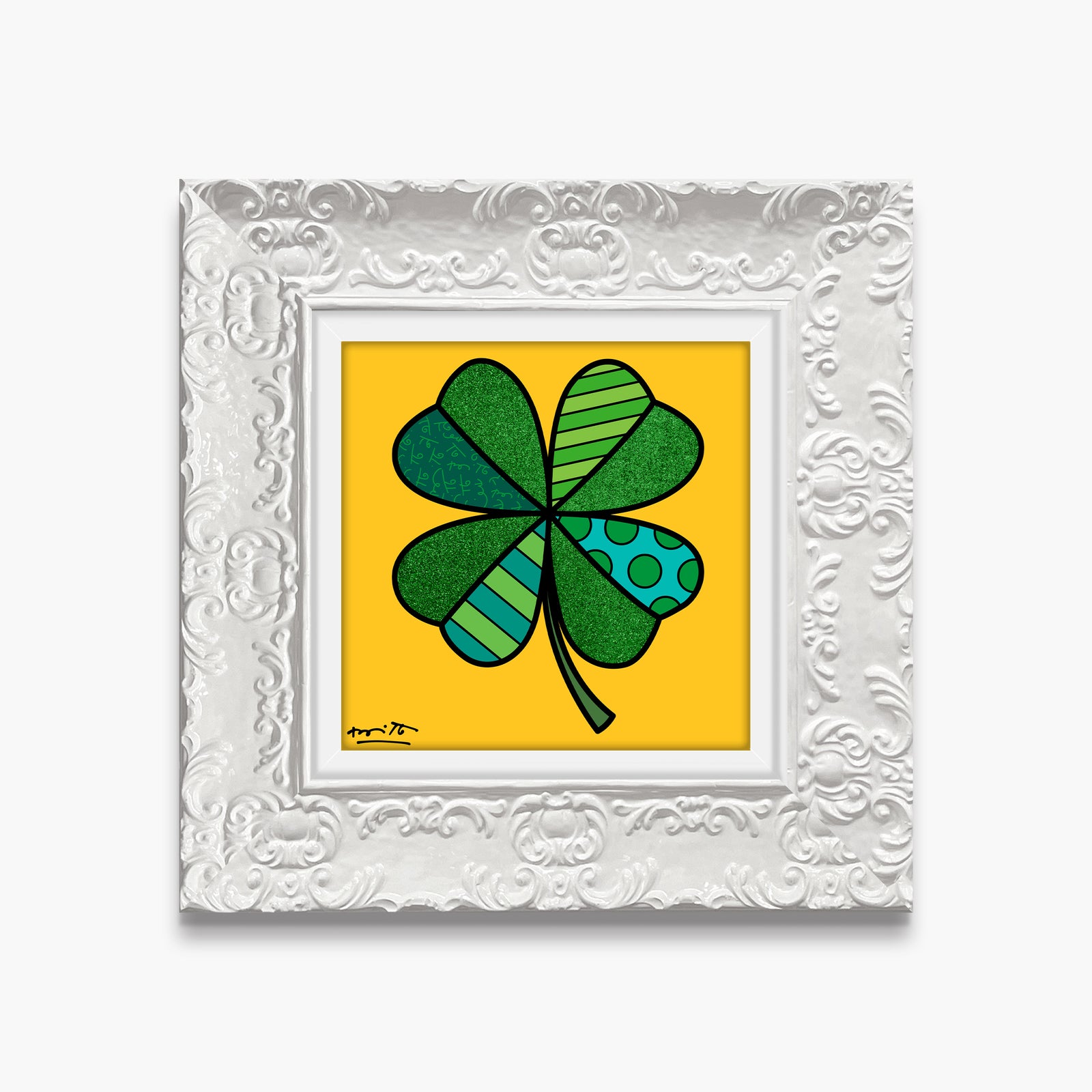 modern pop art lucky you limited edition print  vibrant home decor
