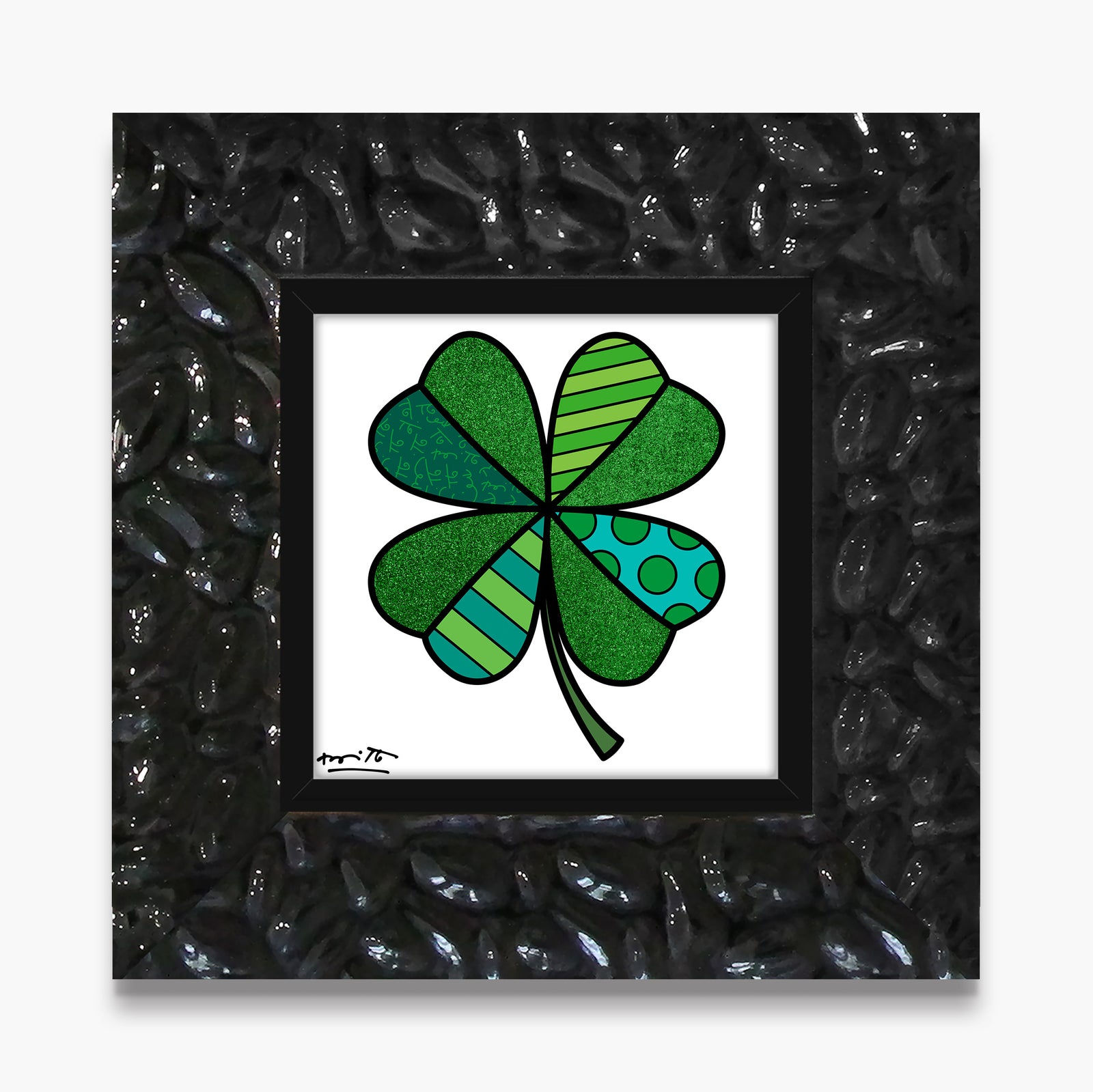 modern pop art lucky me limited edition print  vibrant home decor