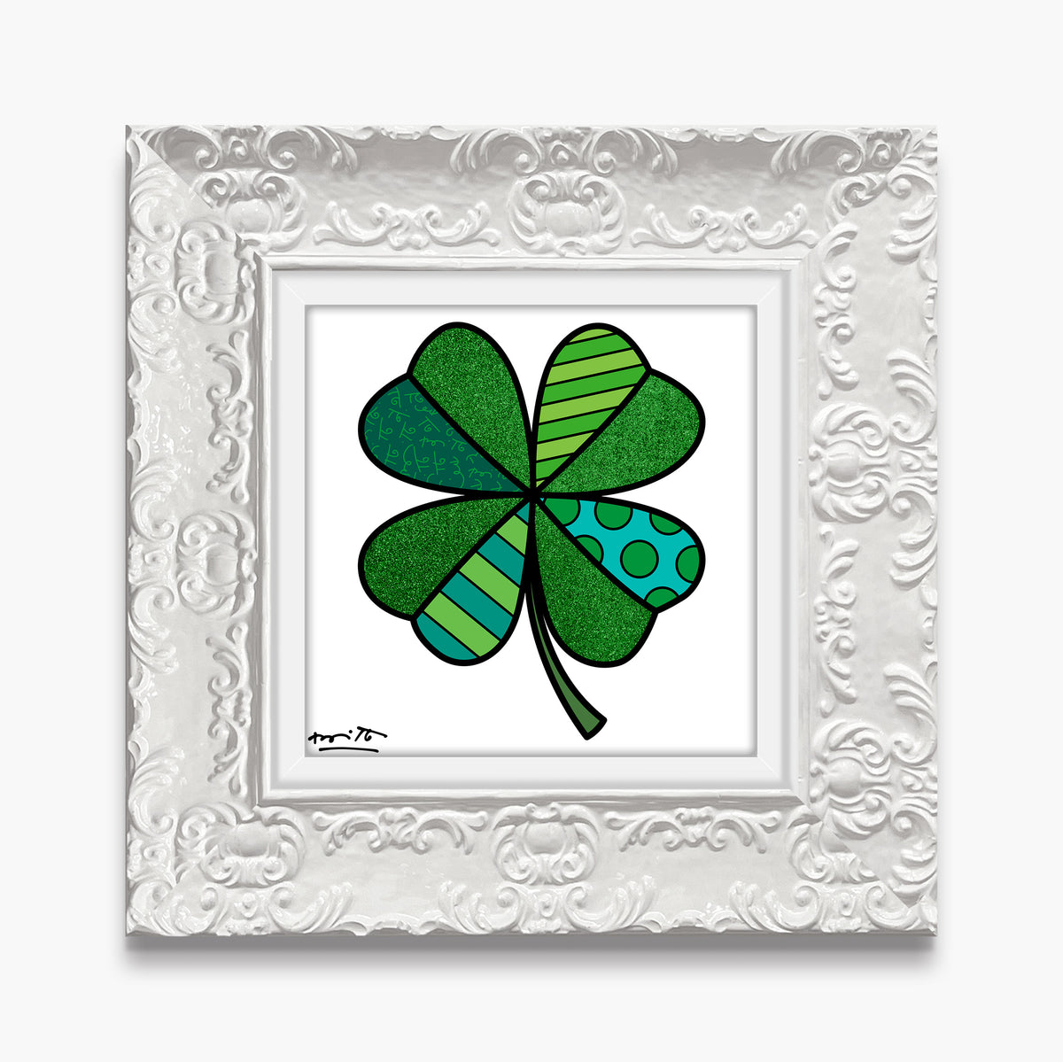 modern pop art lucky me limited edition print  vibrant home decor