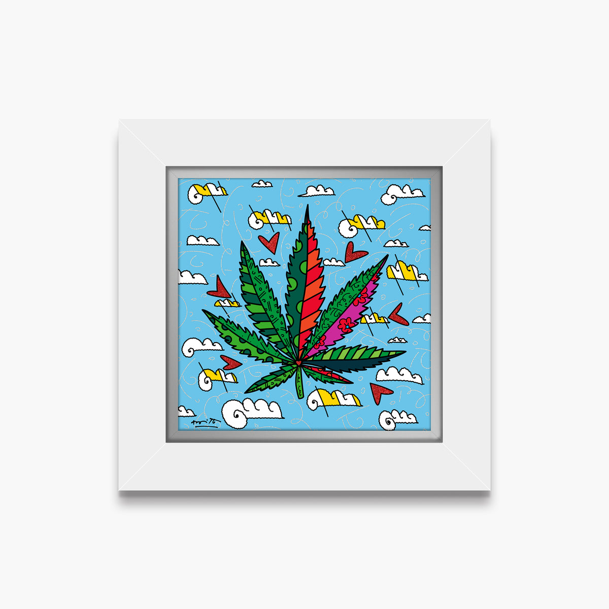 modern pop art in the clouds limited edition  vibrant home decor