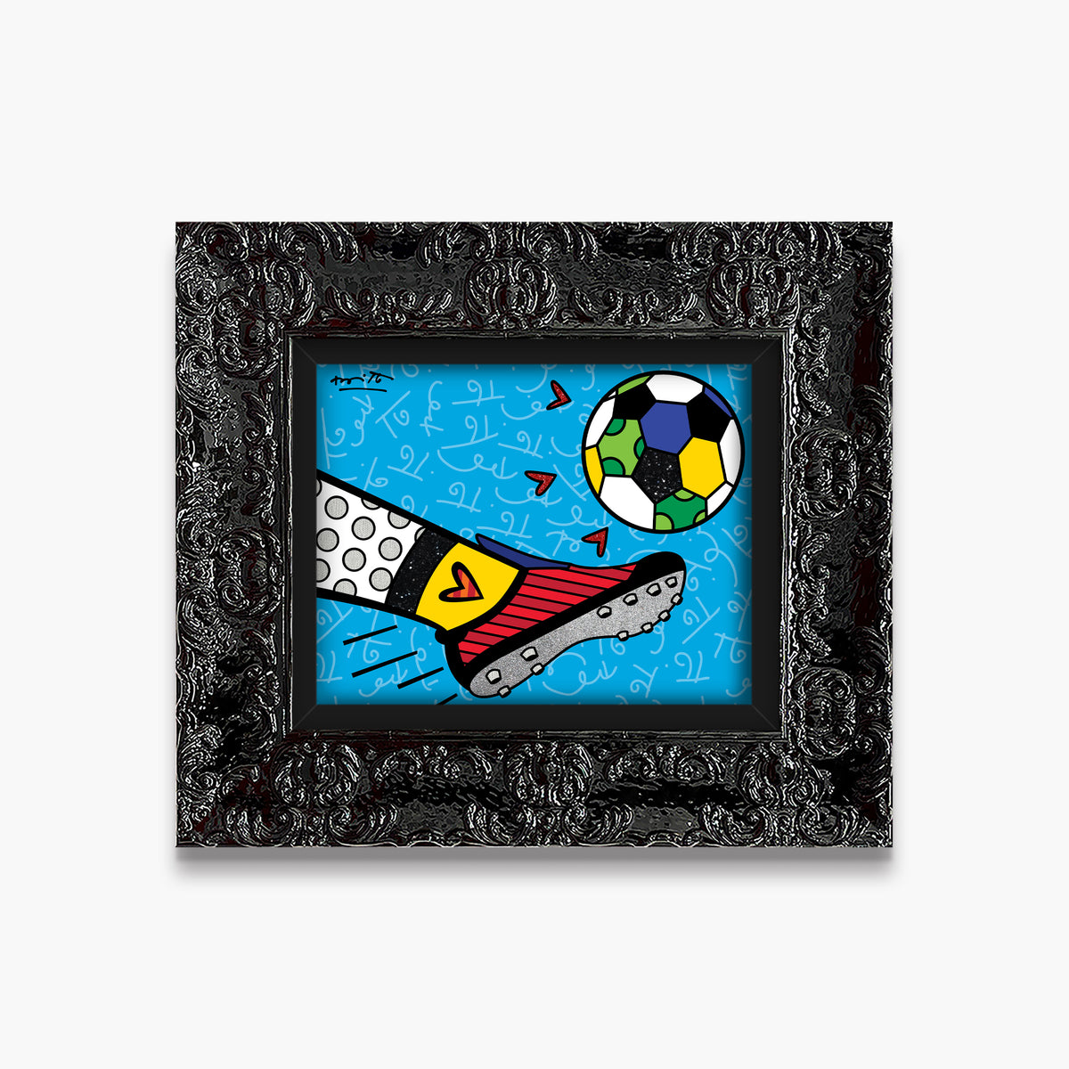modern pop art goalll limited edition print  vibrant home decor