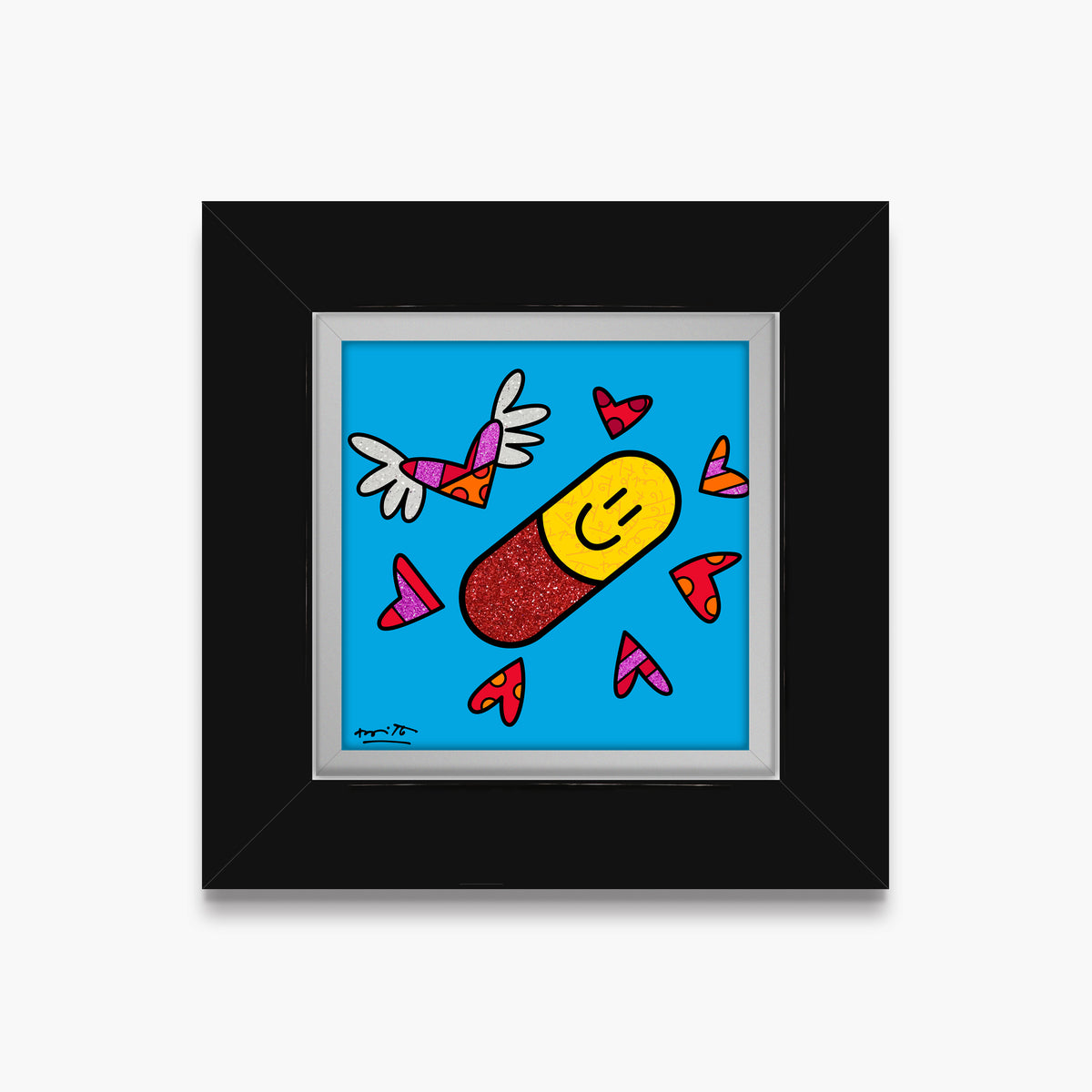 happy pill limited edition print  colorful decorative collectible gift idea