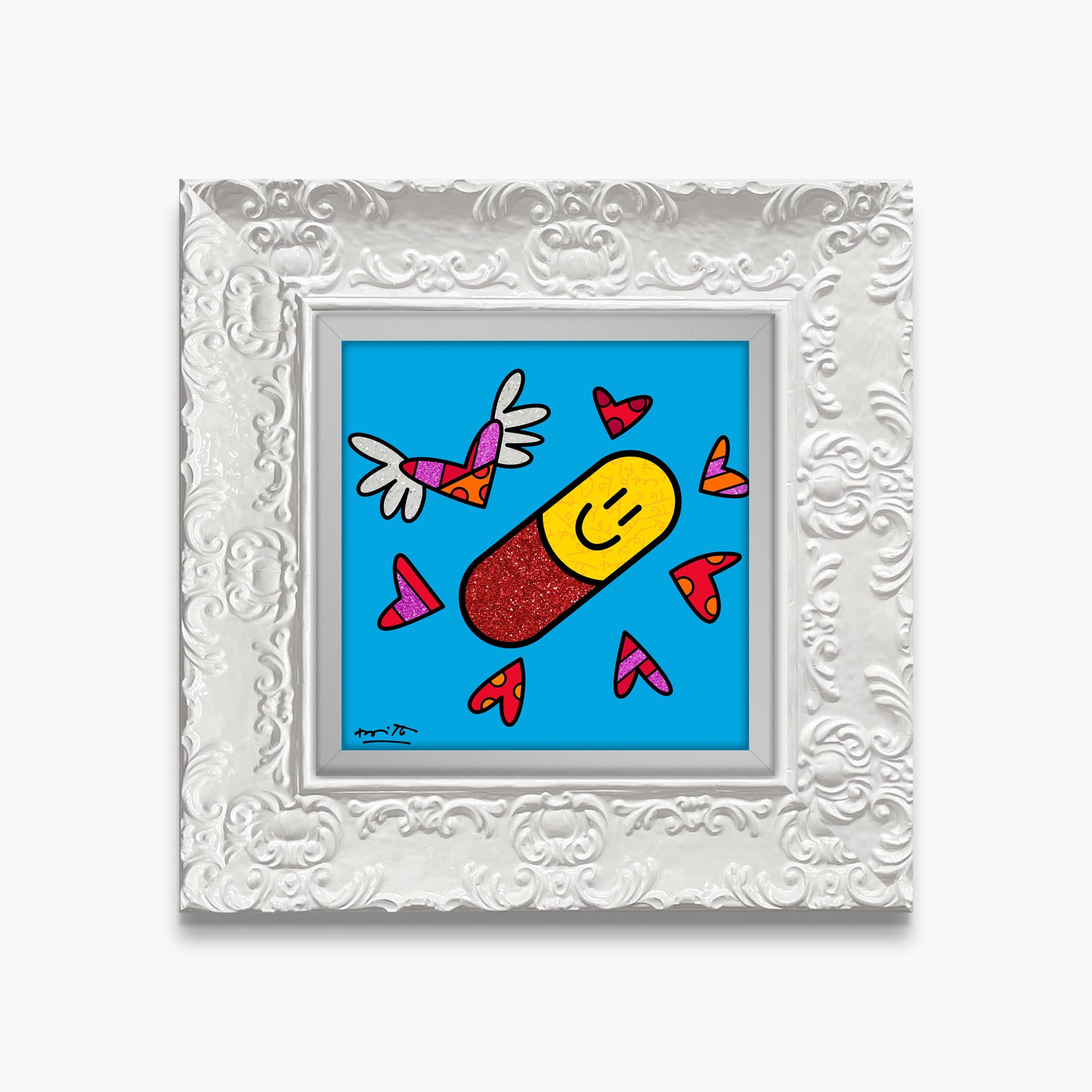 happy pill limited edition print  colorful decorative collectible gift idea