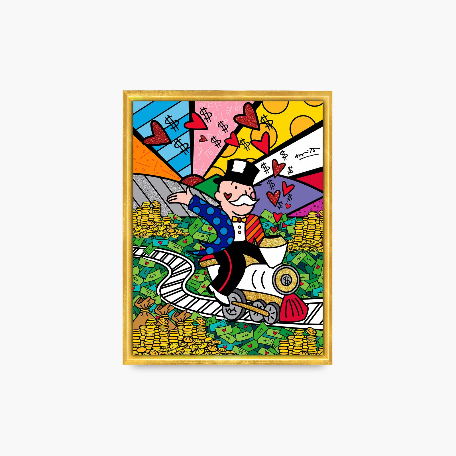 On The Right Track (Monopoly By Britto) - Limited Edition Print