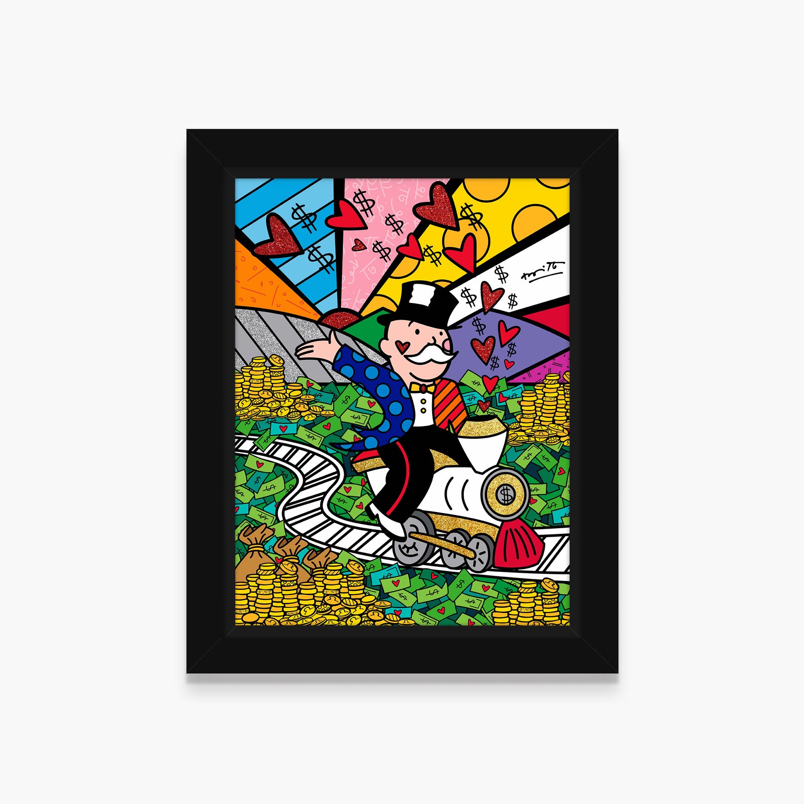 On The Right Track (Monopoly By Britto) - Limited Edition Print