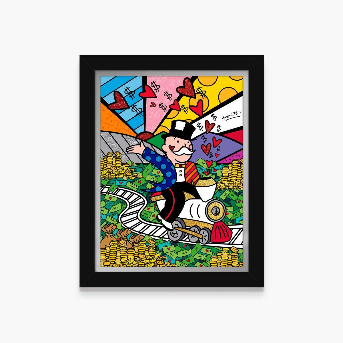 On The Right Track (Monopoly By Britto) - Limited Edition Print