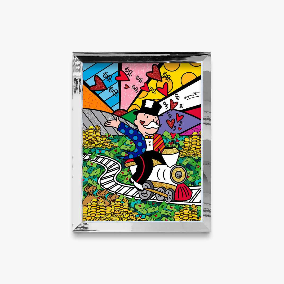 On The Right Track (Monopoly By Britto) - Limited Edition Print