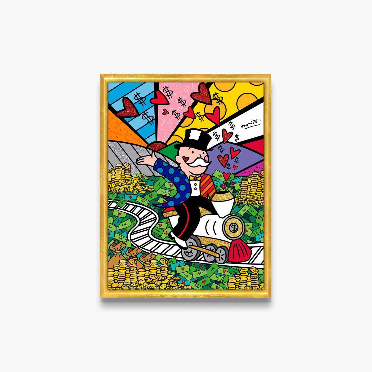 On The Right Track (Monopoly By Britto) - Limited Edition Print