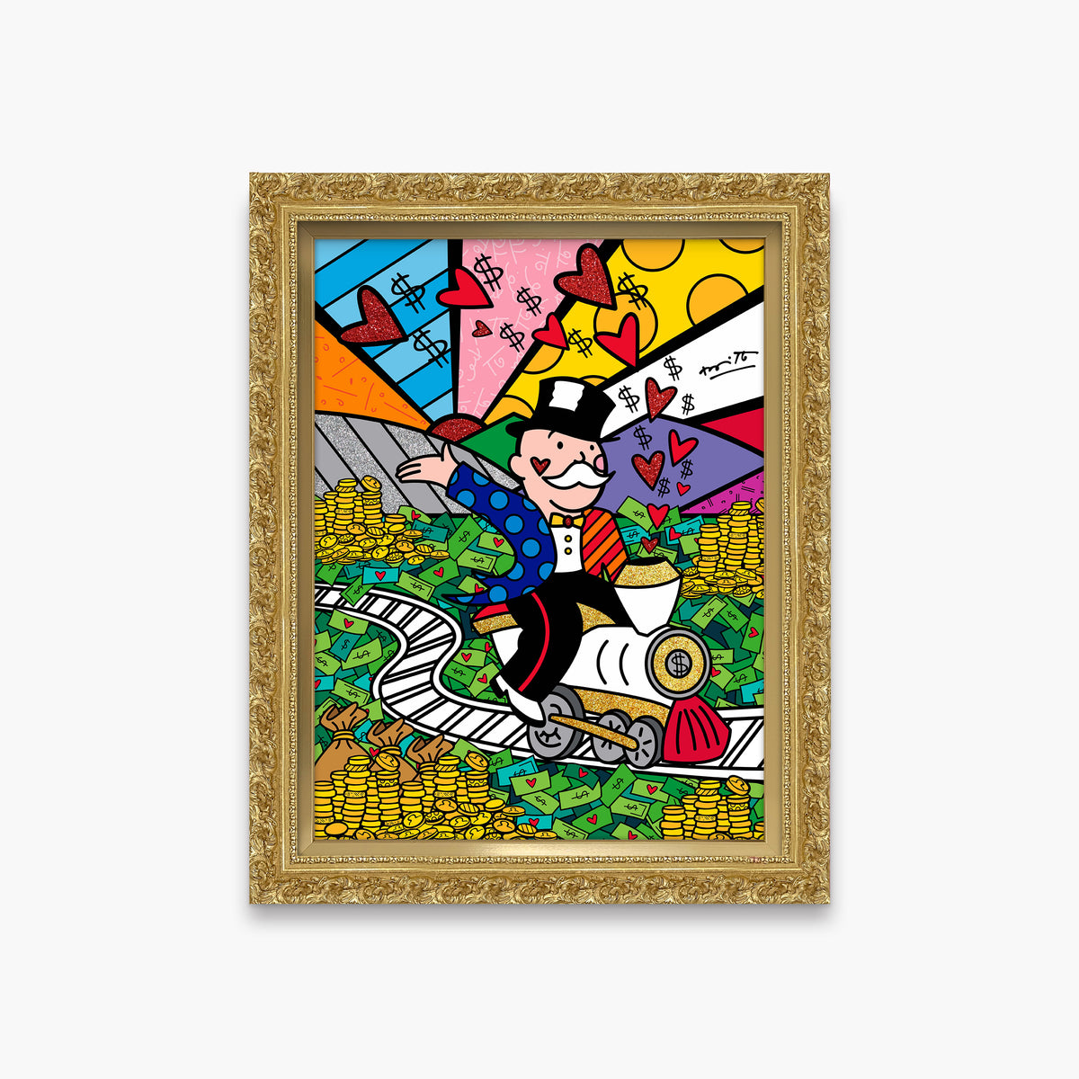 On The Right Track (Monopoly By Britto) - Limited Edition Print