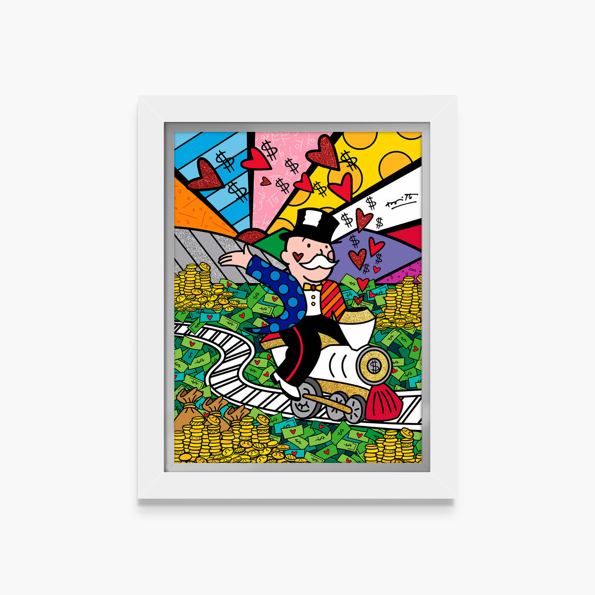 On The Right Track (Monopoly By Britto) - Limited Edition Print