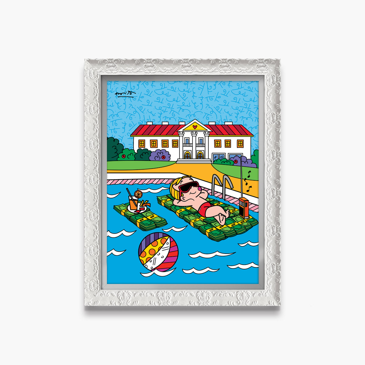 life is good richie rich  artistic colorful design collectible