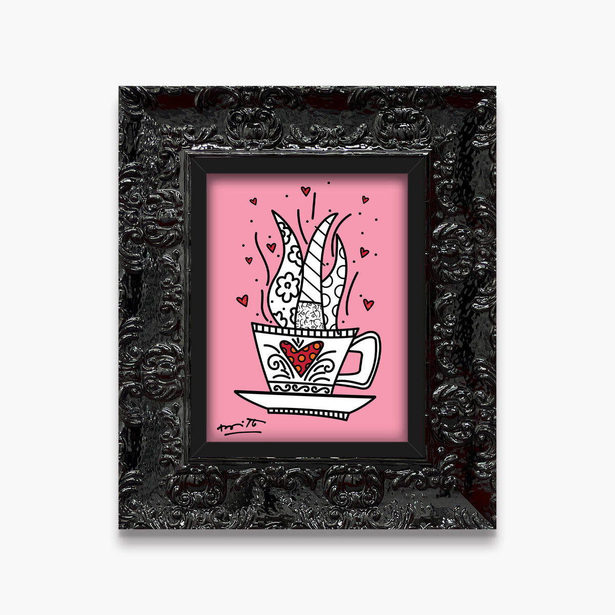 good morning pink limited edition  artistic colorful design collectible