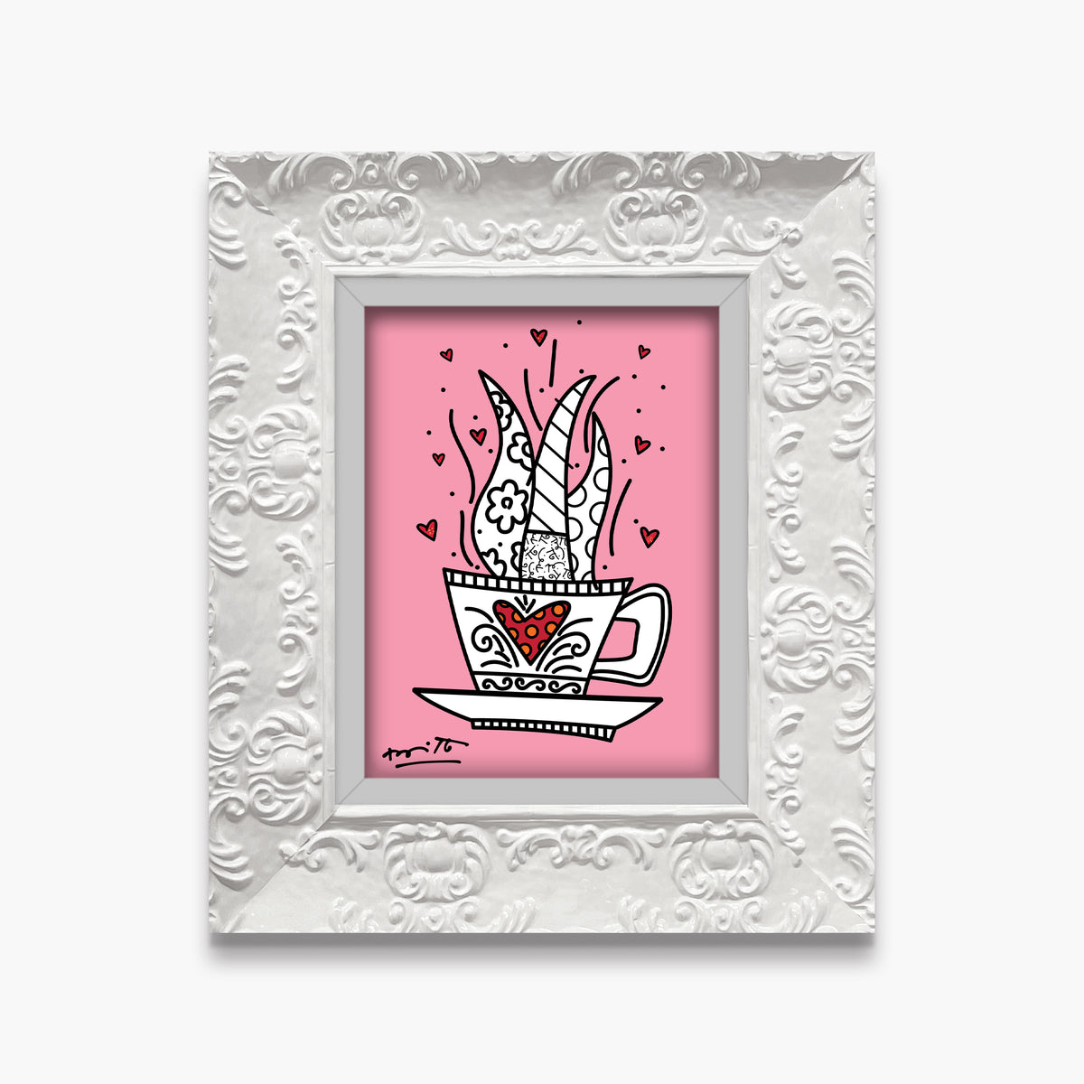 modern pop art good morning pink limited edition  vibrant home decor
