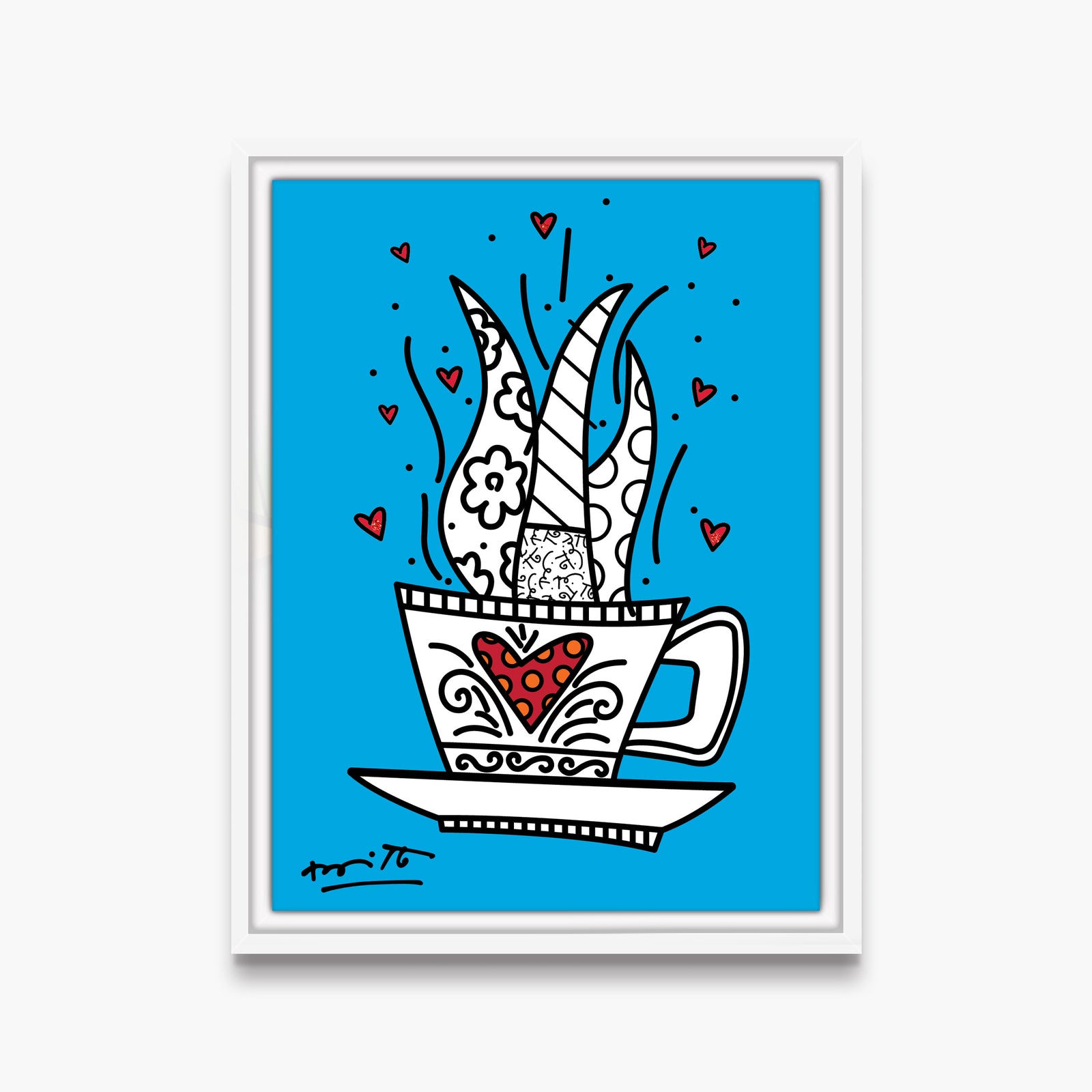 good morning blue limited edition  artistic colorful design collectible