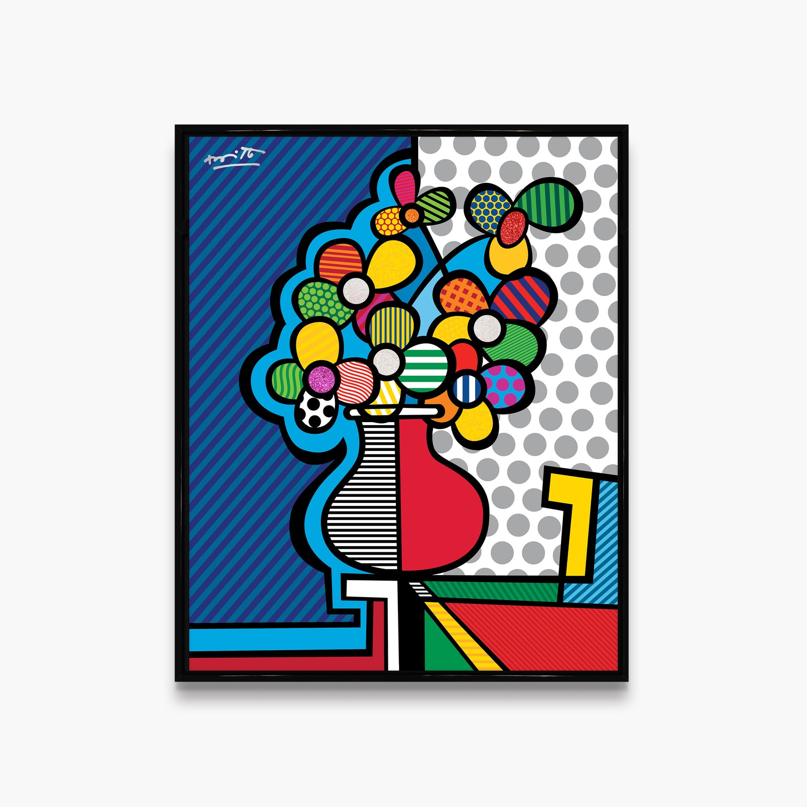 modern pop art american riviera limited edition print  vibrant home decor