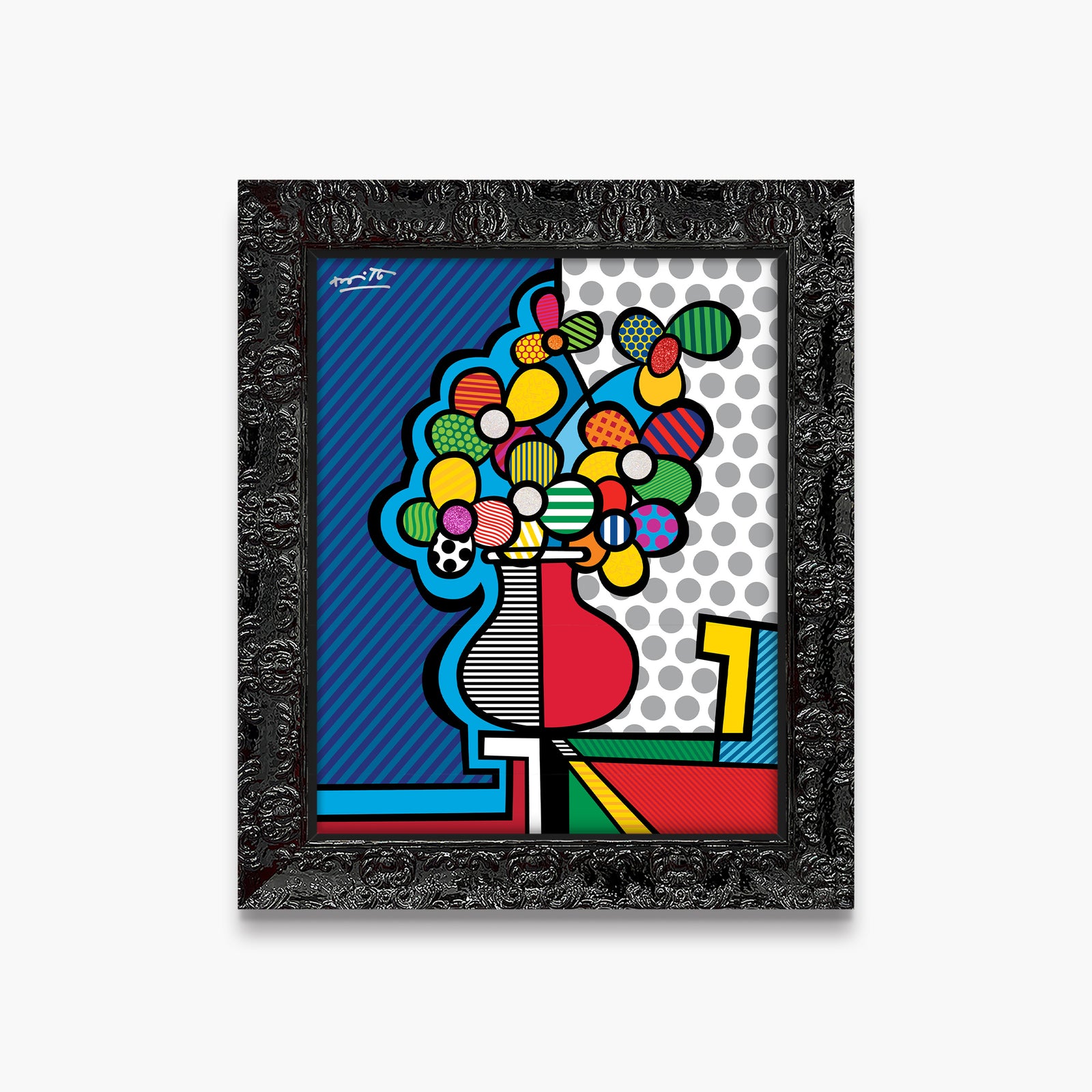 Romero Britto american riviera limited edition print  colorful pop art design