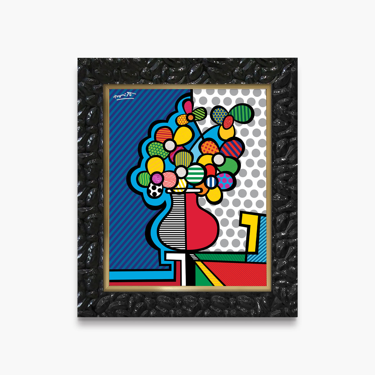 Romero Britto american riviera limited edition print  contemporary pop art piece