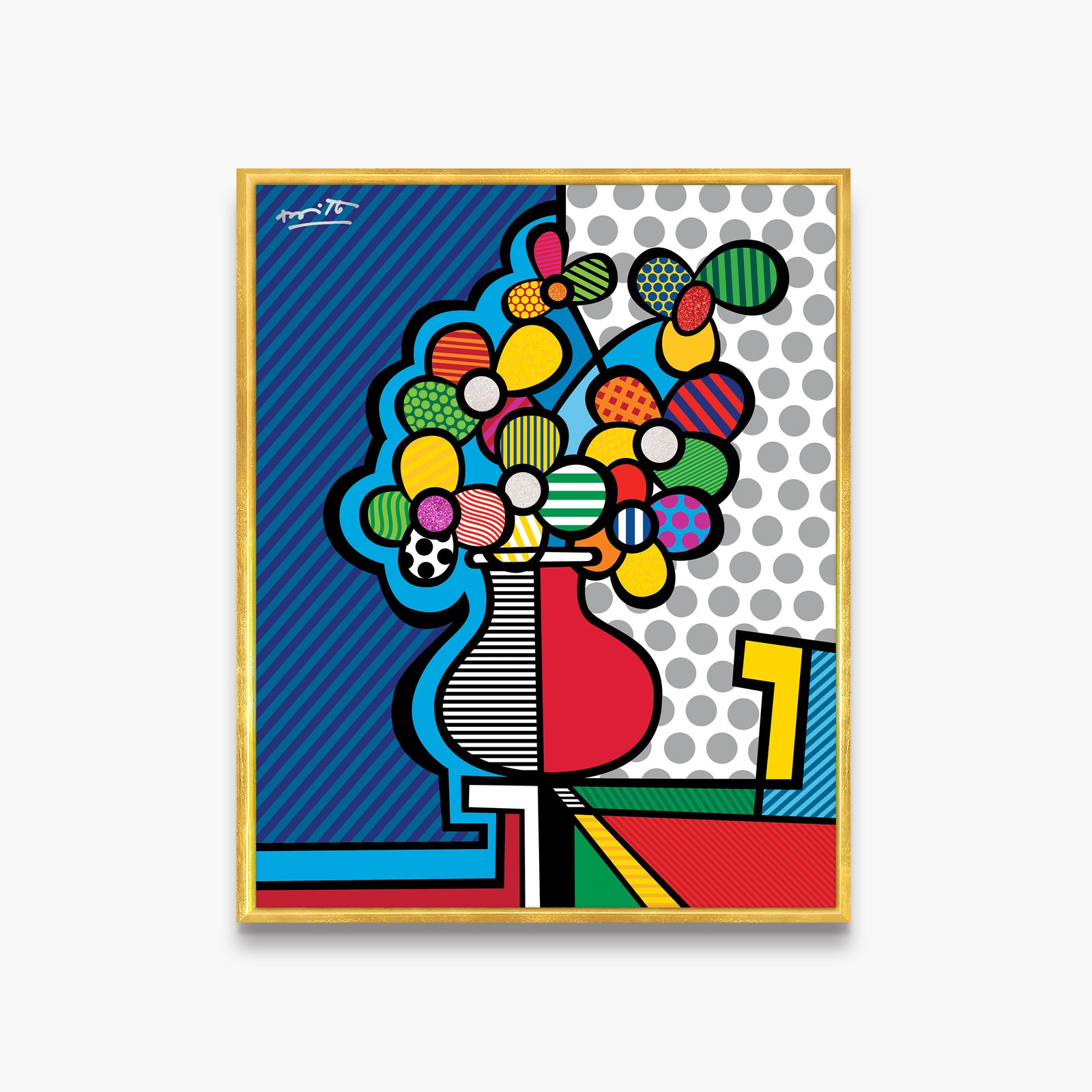 Romero Britto american riviera limited edition print  contemporary pop art piece