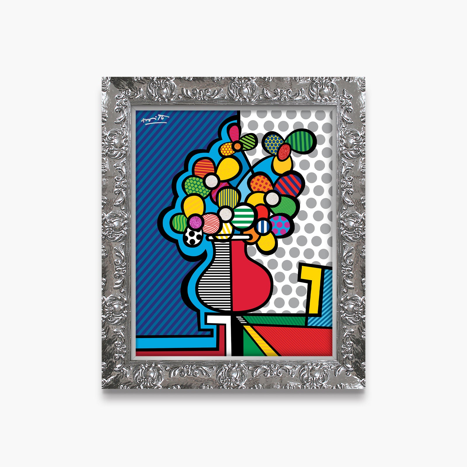 Romero Britto american riviera limited edition print  colorful pop art design