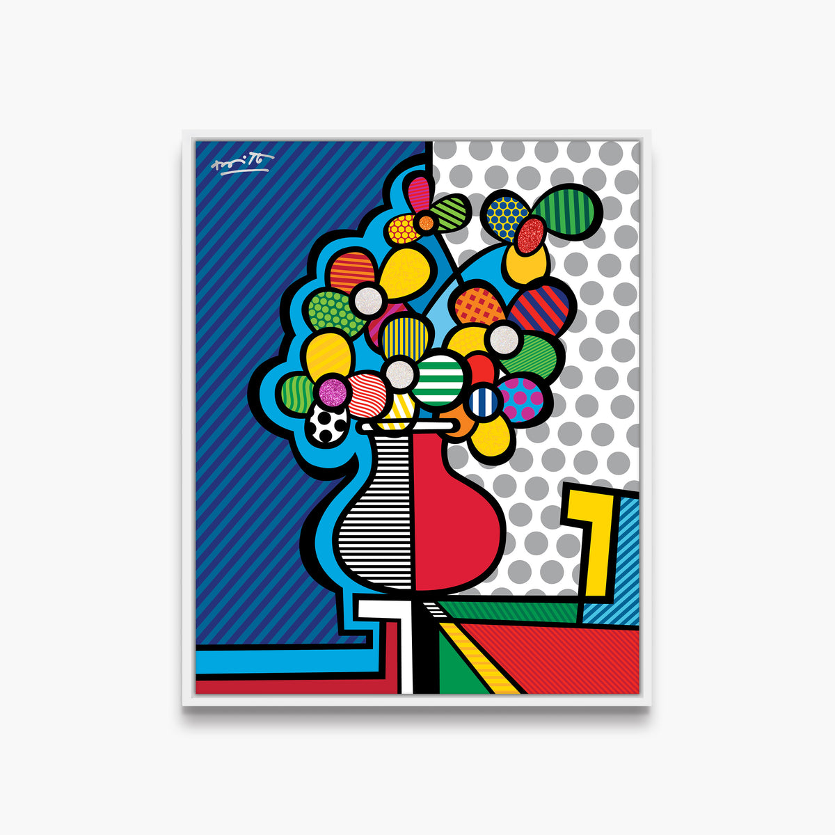 american riviera limited edition print  artistic colorful design collectible