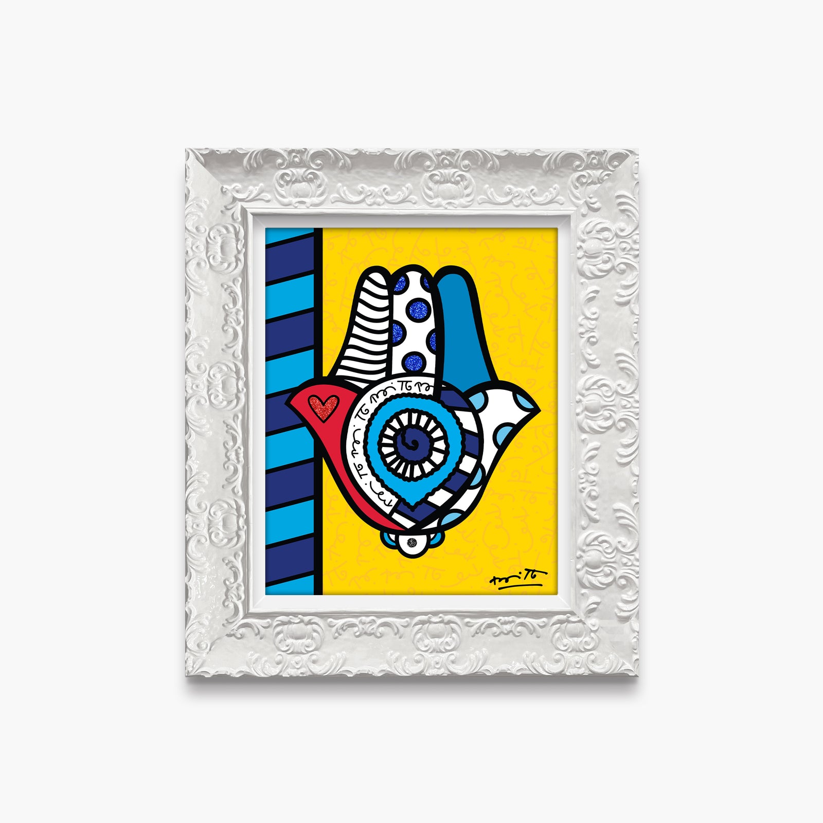 modern pop art good luck limited edition print  vibrant home decor