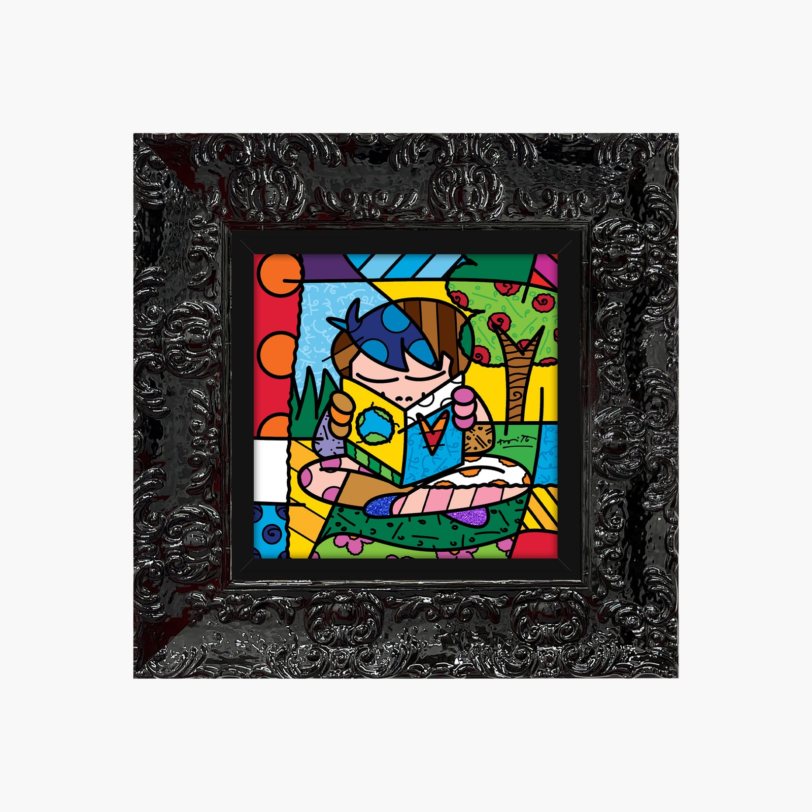 Romero Britto my journey limited edition print  contemporary pop art piece