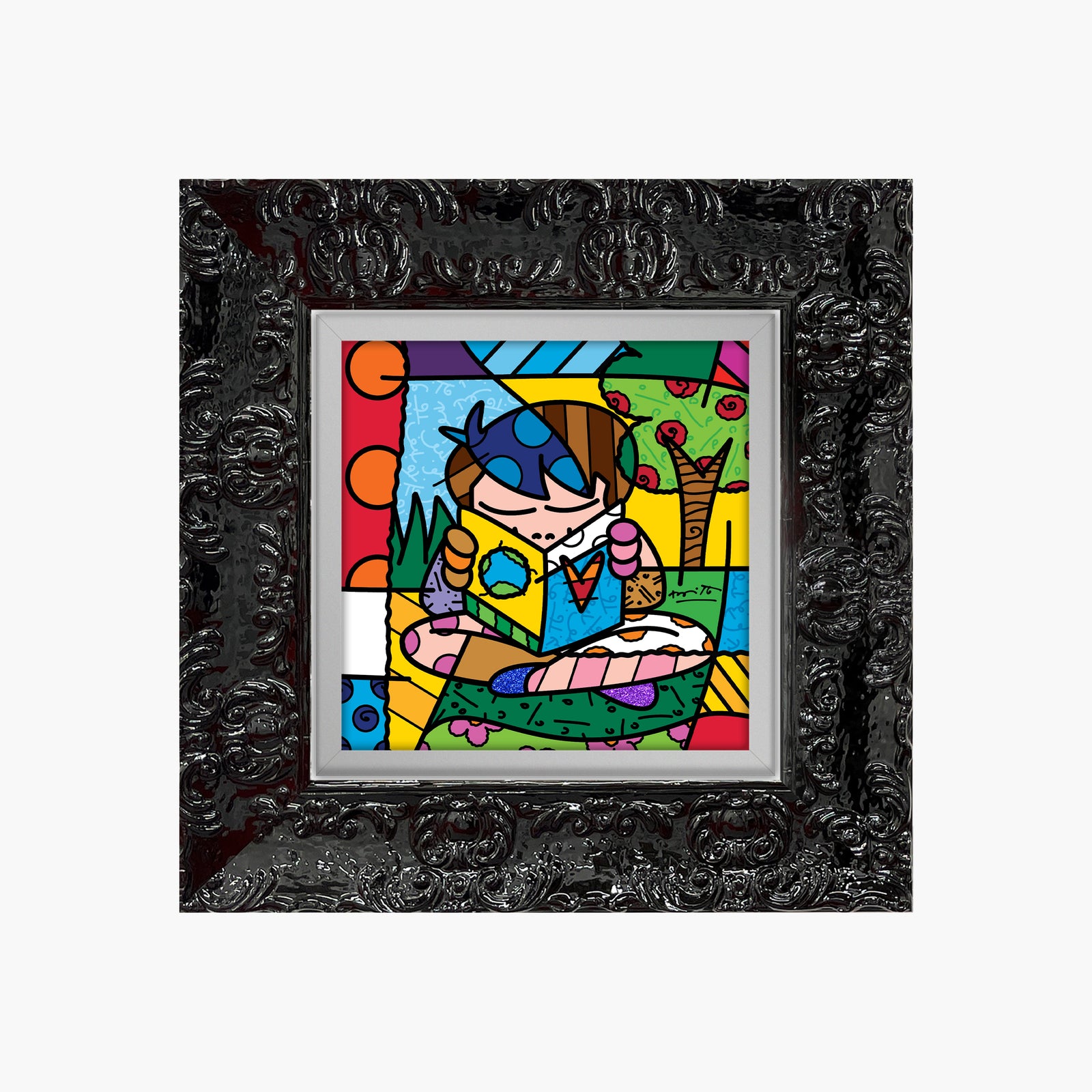 Romero Britto my journey limited edition print  contemporary pop art piece