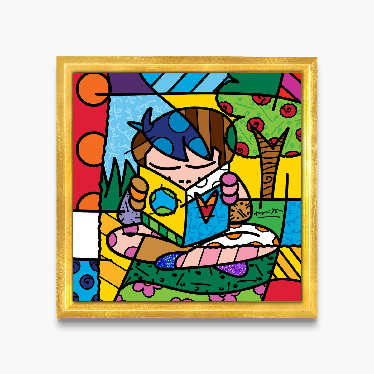 modern pop art my journey limited edition print  vibrant home decor