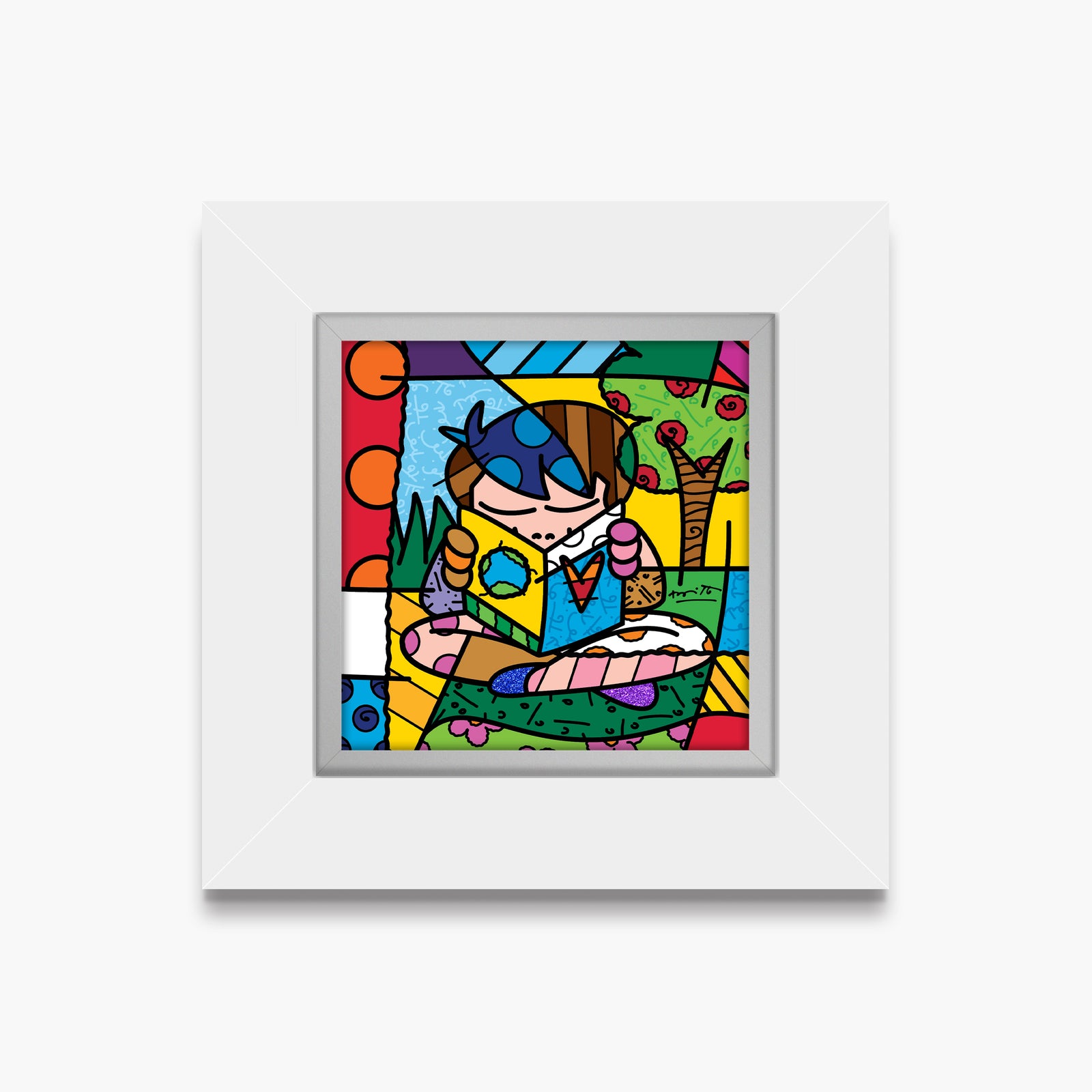 Romero Britto my journey limited edition print  contemporary pop art piece