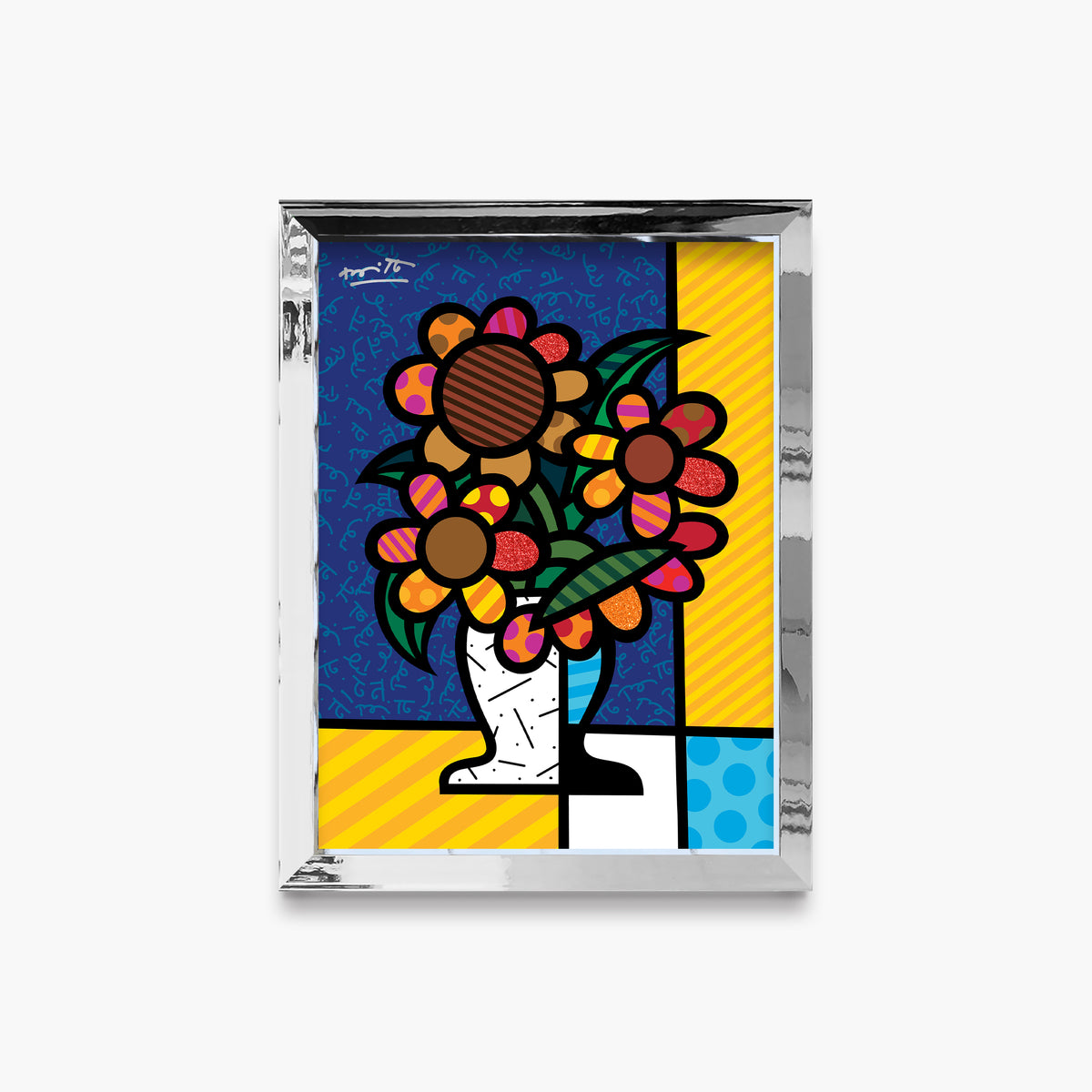Romero Britto rise shine limited edition print  contemporary pop art piece