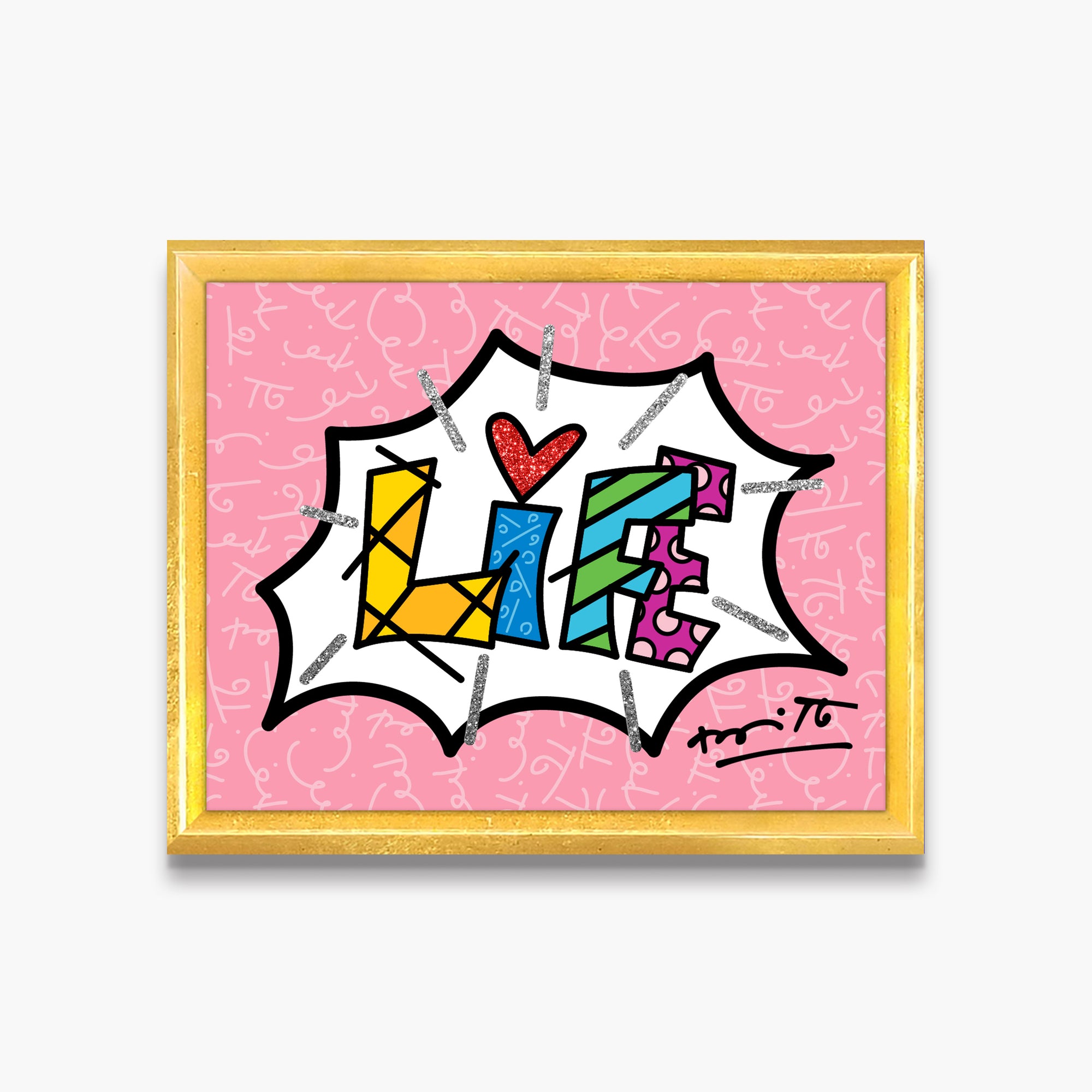 Dream Life (Pink Word) - Limited Edition Print - Shop Britto
