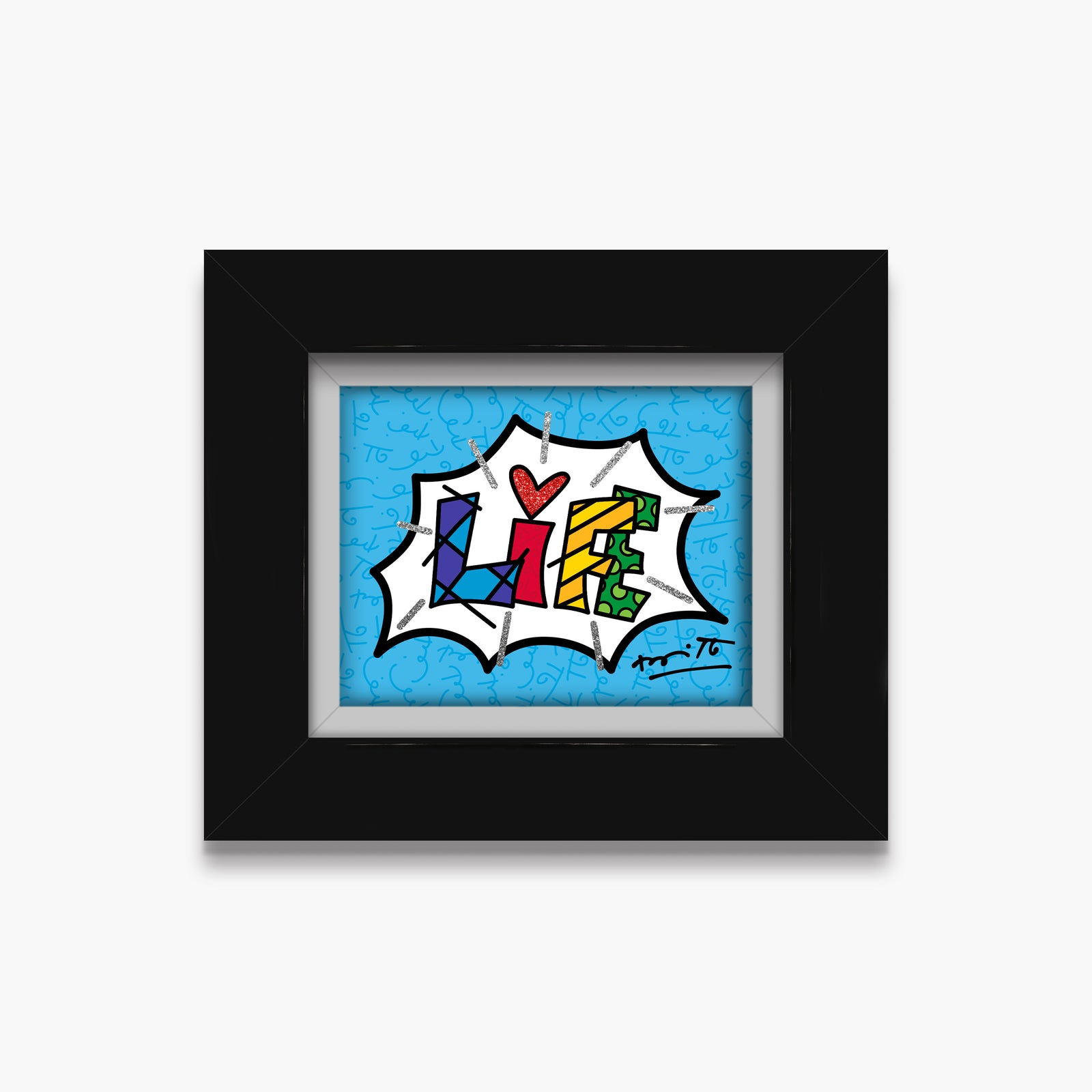 dream life blue word limited  artistic colorful design collectible