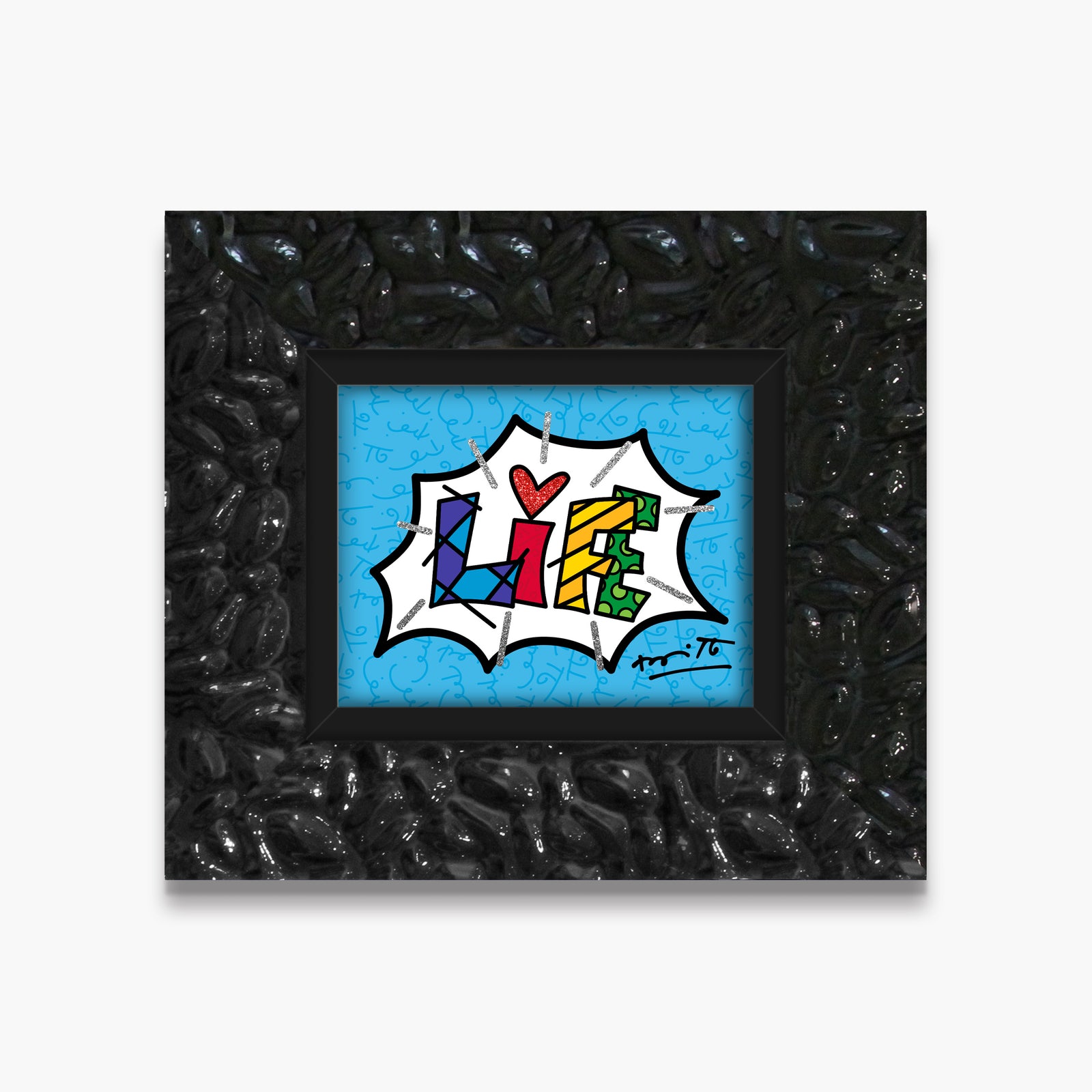 dream life blue word limited  artistic colorful design collectible