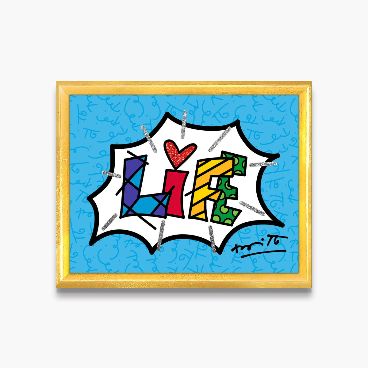 dream life blue word limited  artistic colorful design collectible