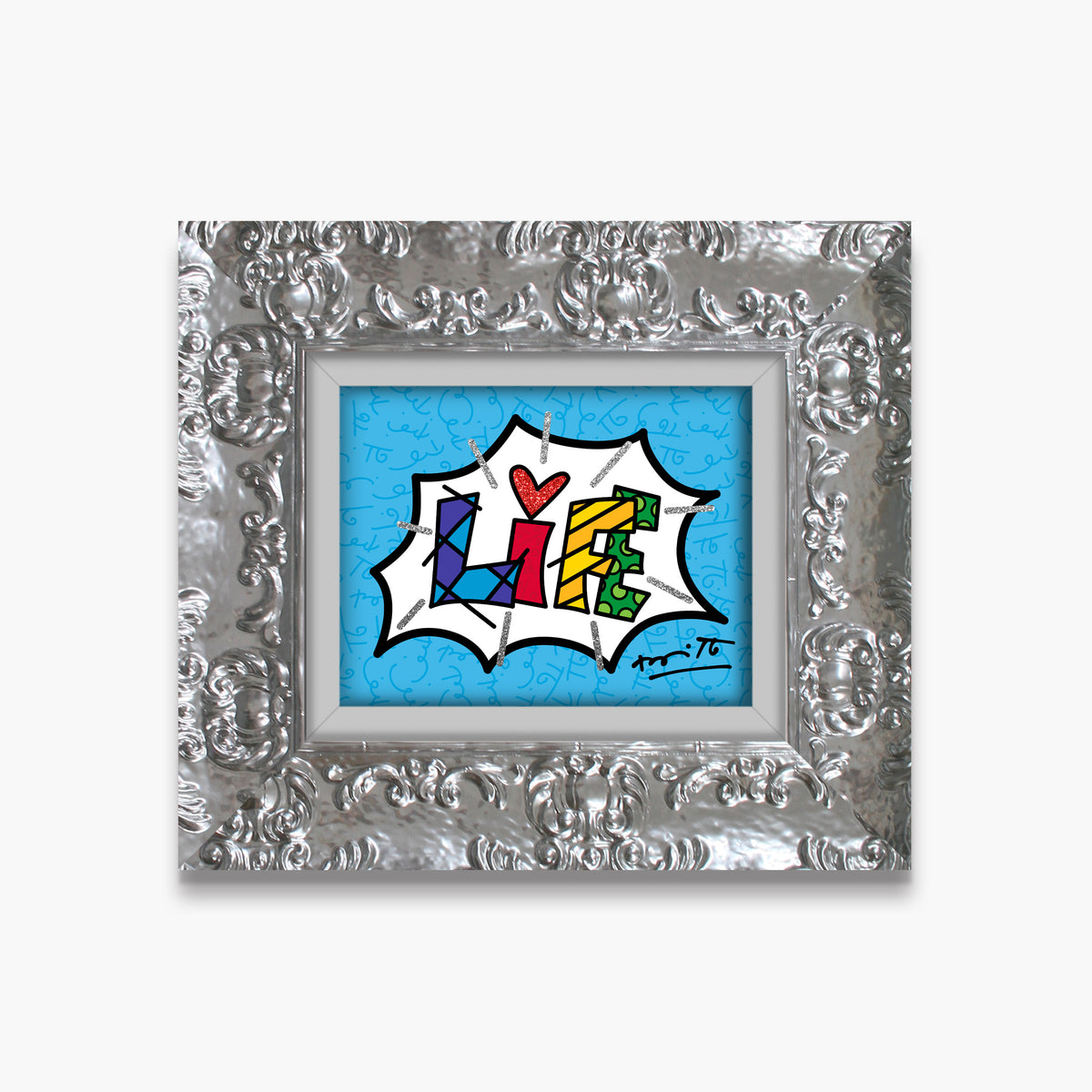 dream life blue word limited  colorful decorative collectible gift idea