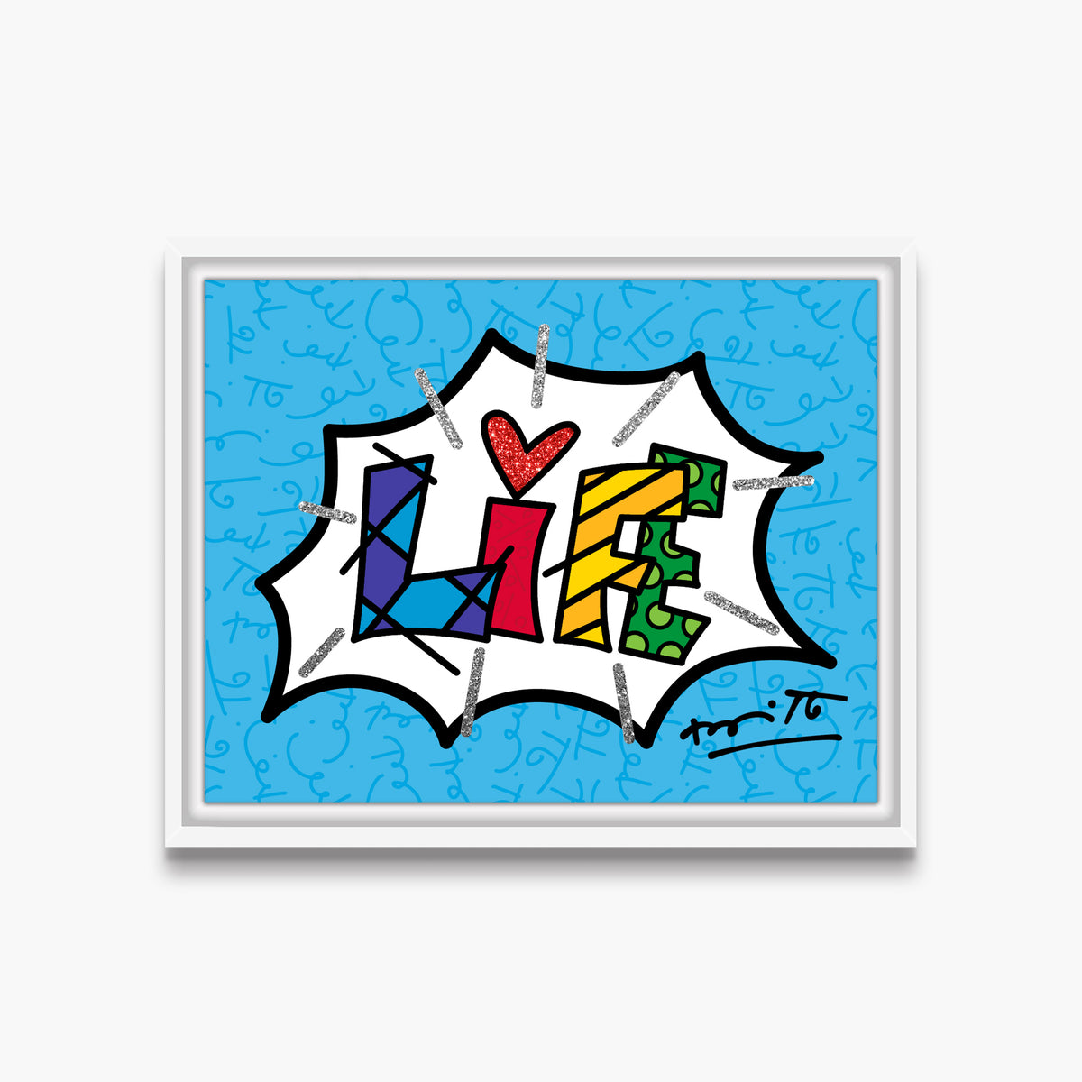 dream life blue word limited  colorful decorative collectible gift idea