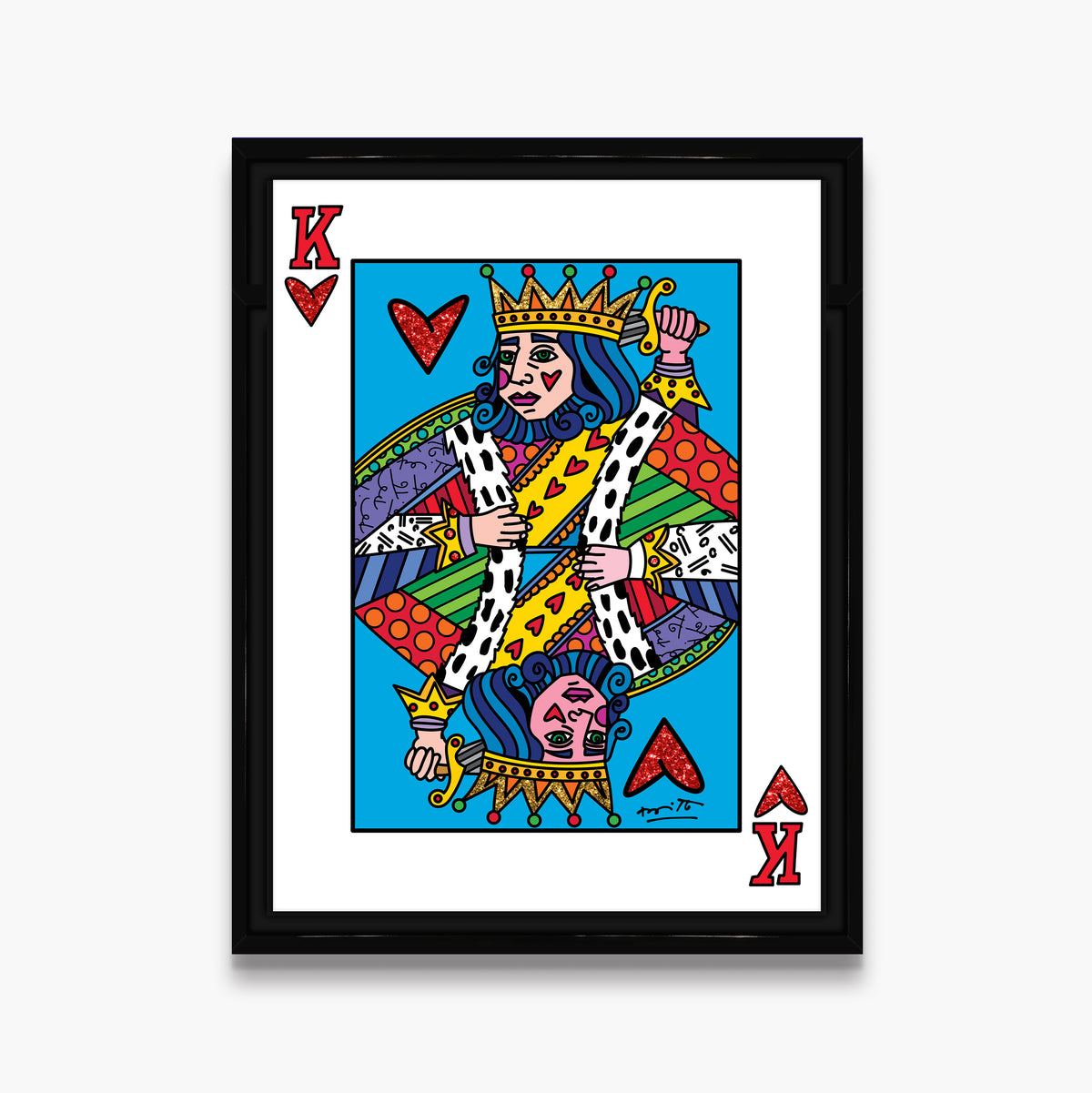 modern pop art im the king limited edition  vibrant home decor