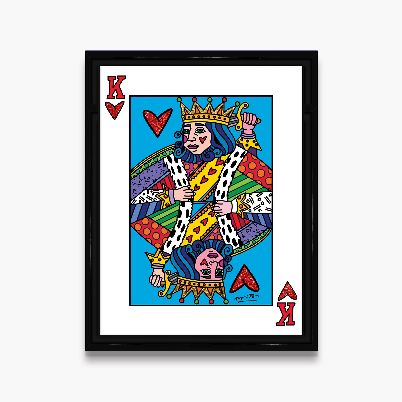 modern pop art im the king limited edition  vibrant home decor