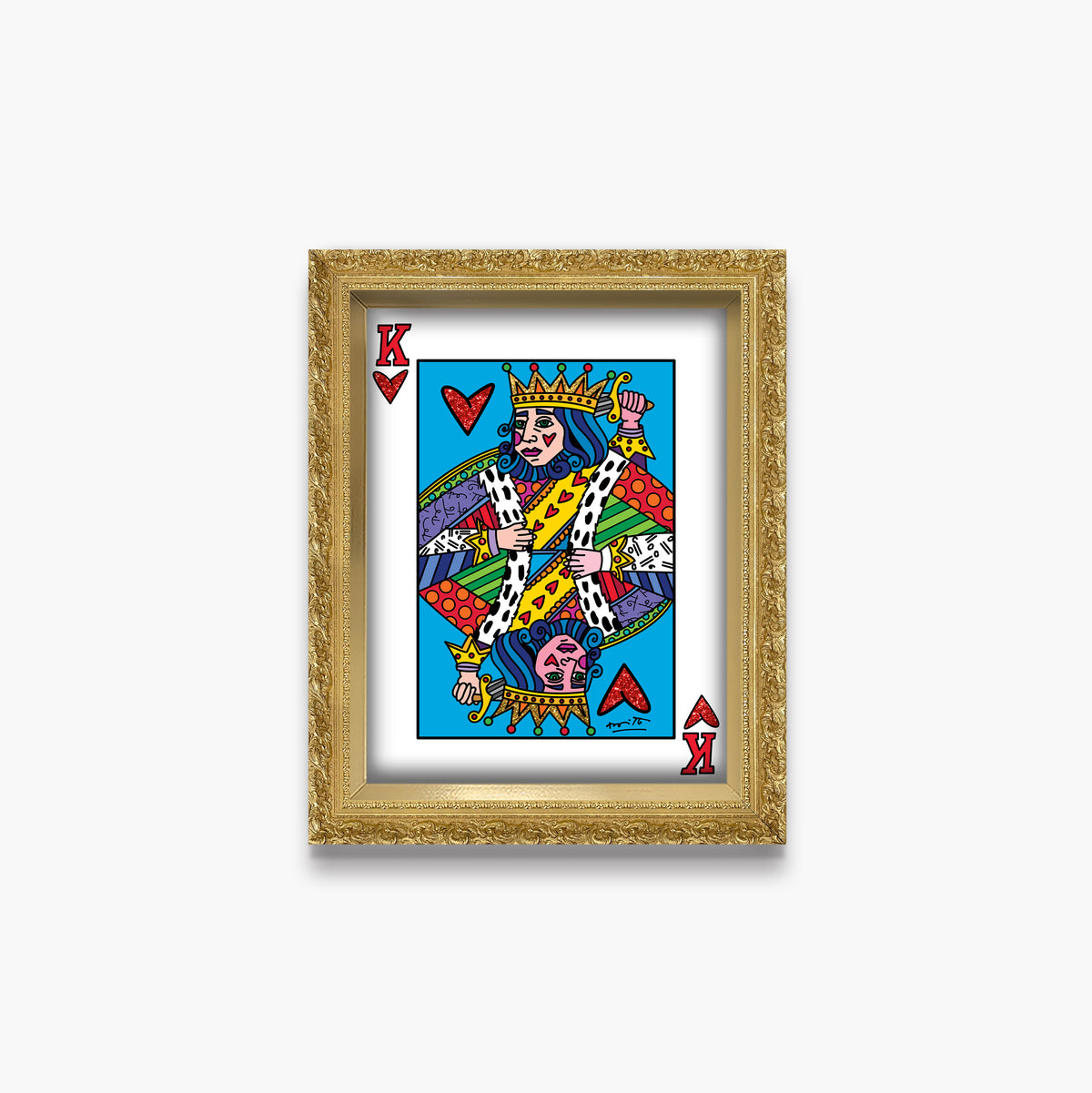 modern pop art im the king limited edition  vibrant home decor