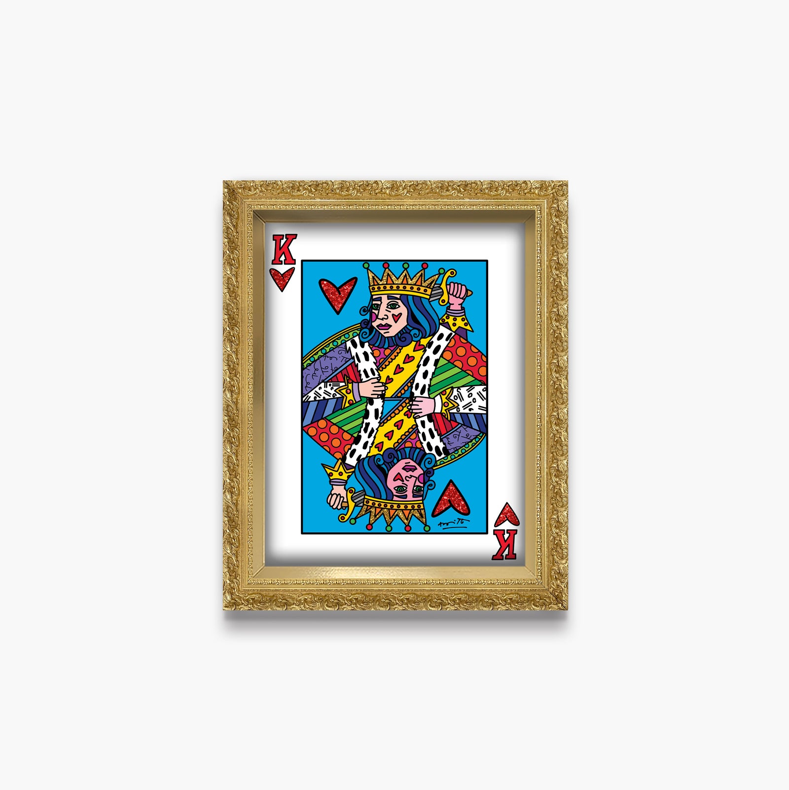 modern pop art im the king limited edition  vibrant home decor