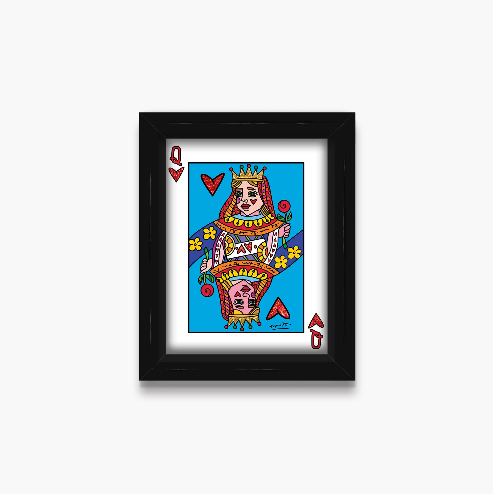 Romero Britto im the queen limited edition  colorful pop art design