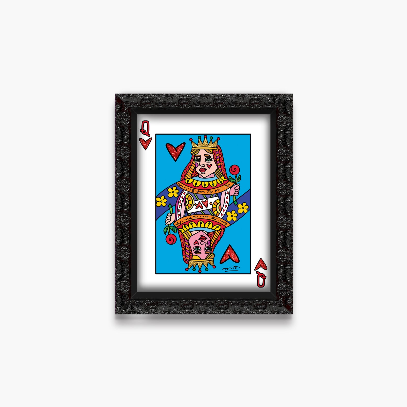 Romero Britto im the queen limited edition  contemporary pop art piece